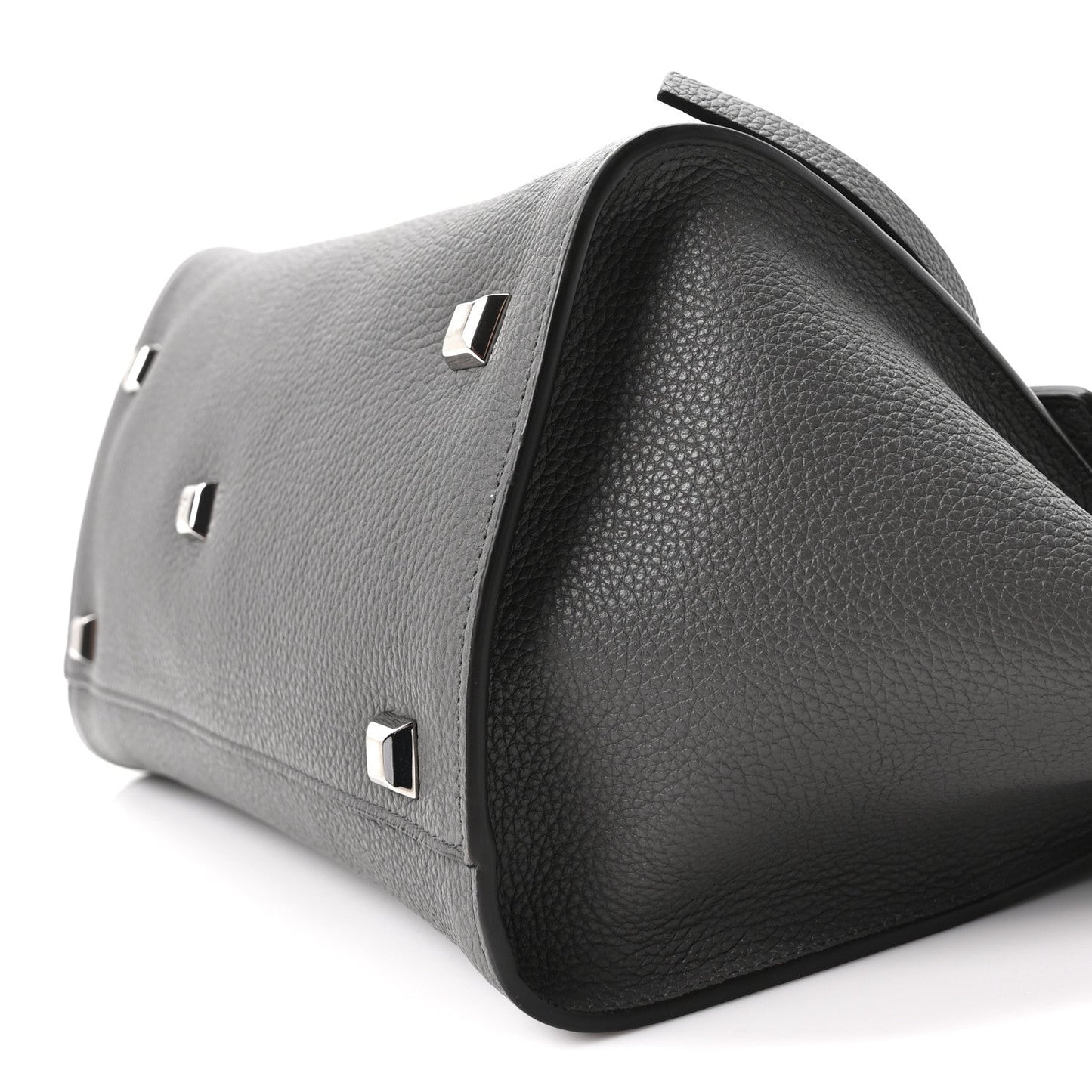 Calfskin Medium Studio Soft Bag Grey
