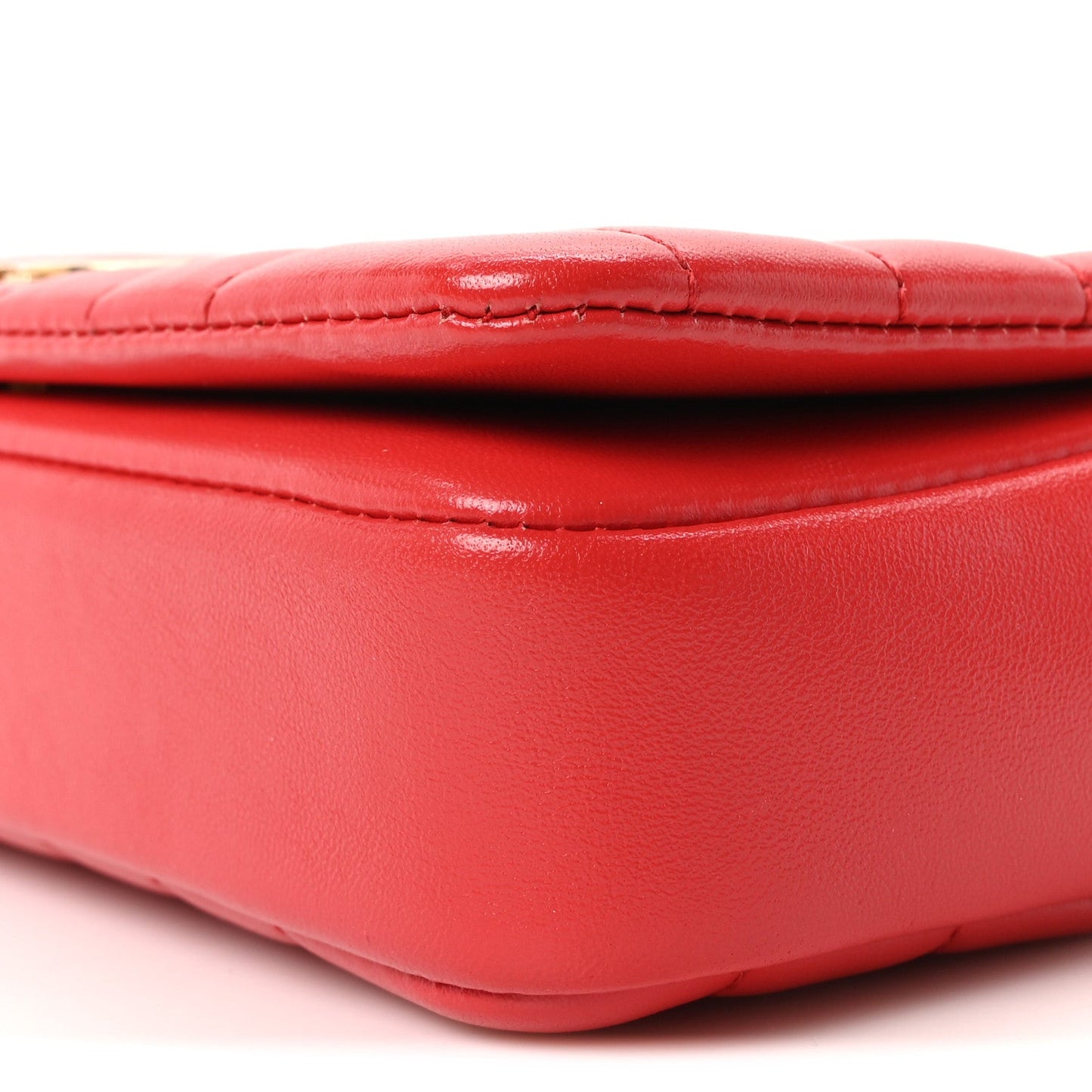 Lambskin Quilted Mini Lola Bag Bright Red