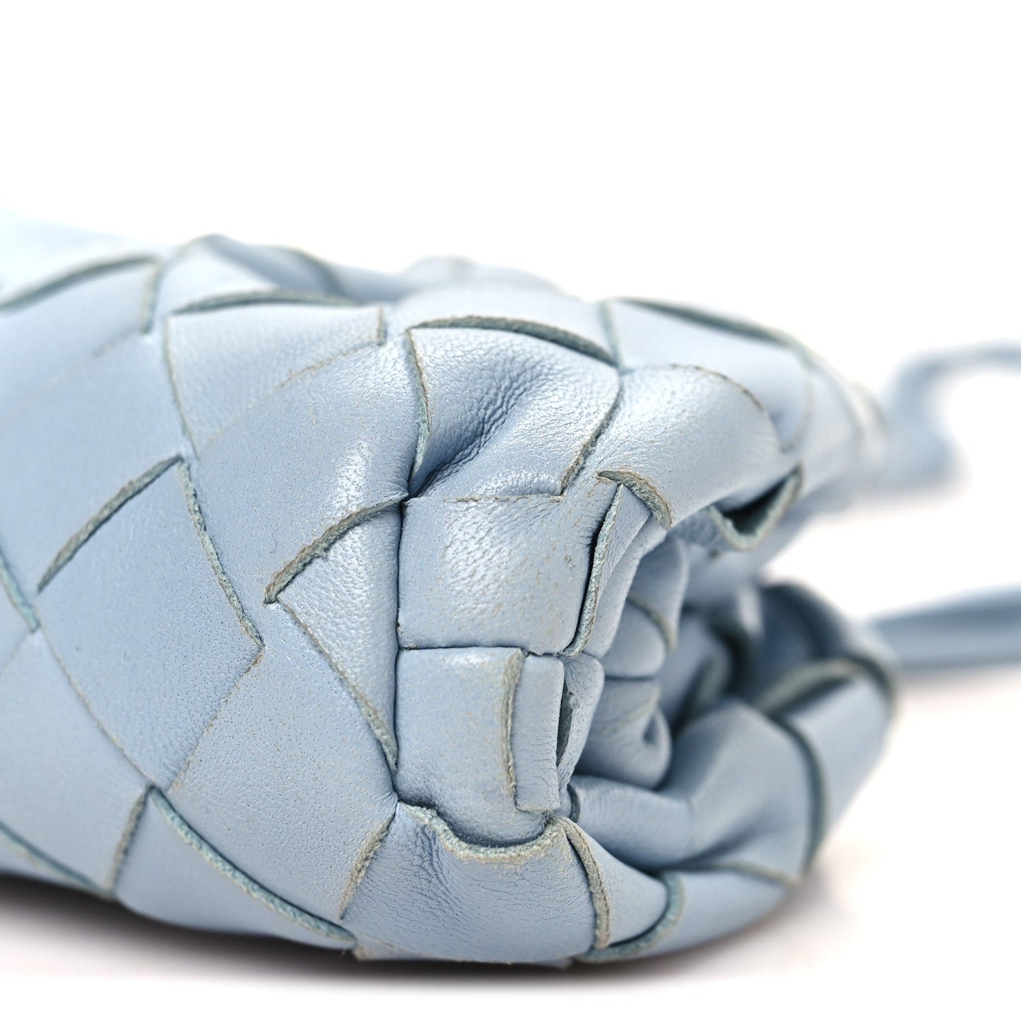 Nappa Intrecciato Coin Purse Ice