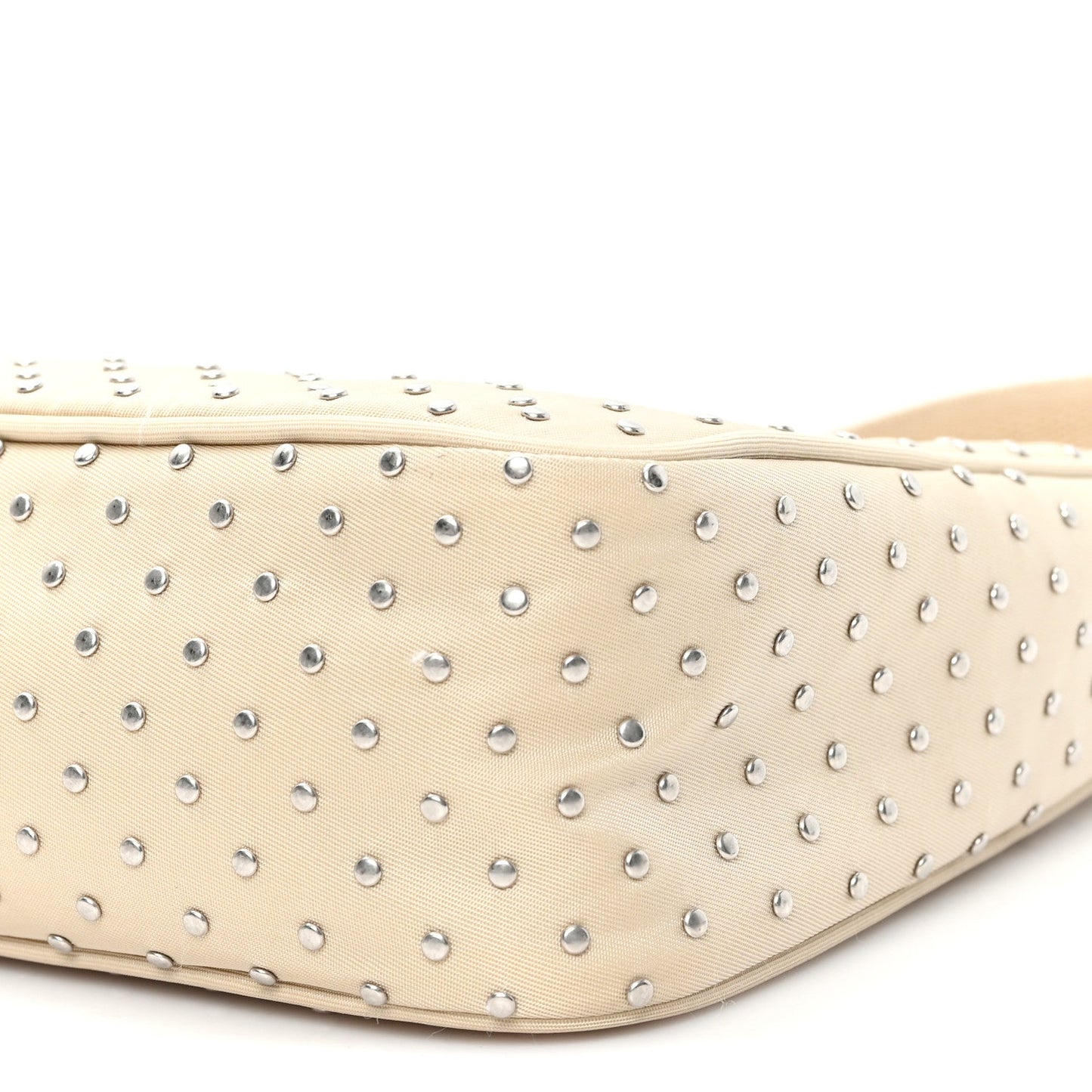 Tessuto Nylon Studded Mini Re-Edition Bag Deserto