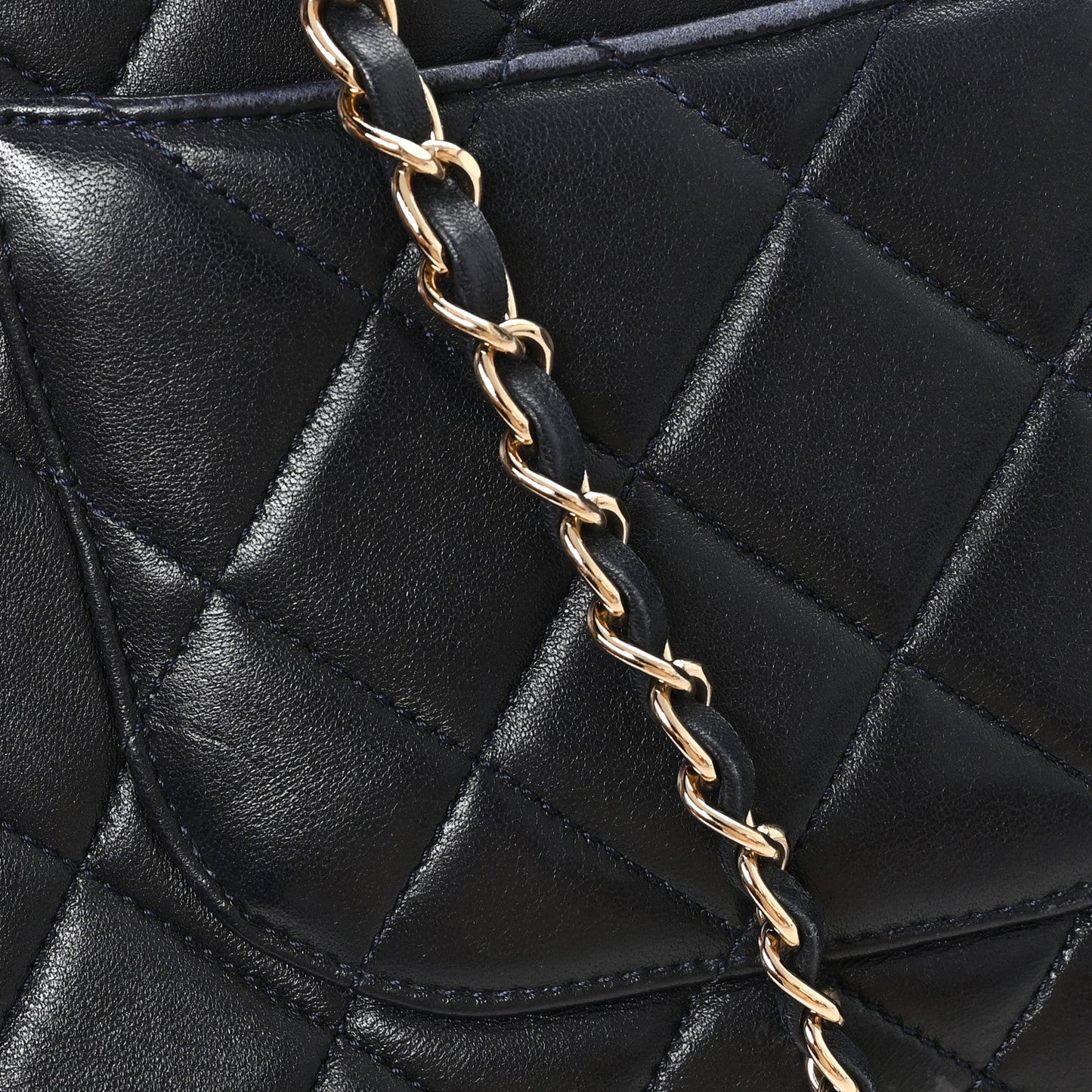 Lambskin Quilted Medium Trendy CC Flap Dual Handle Bag Black