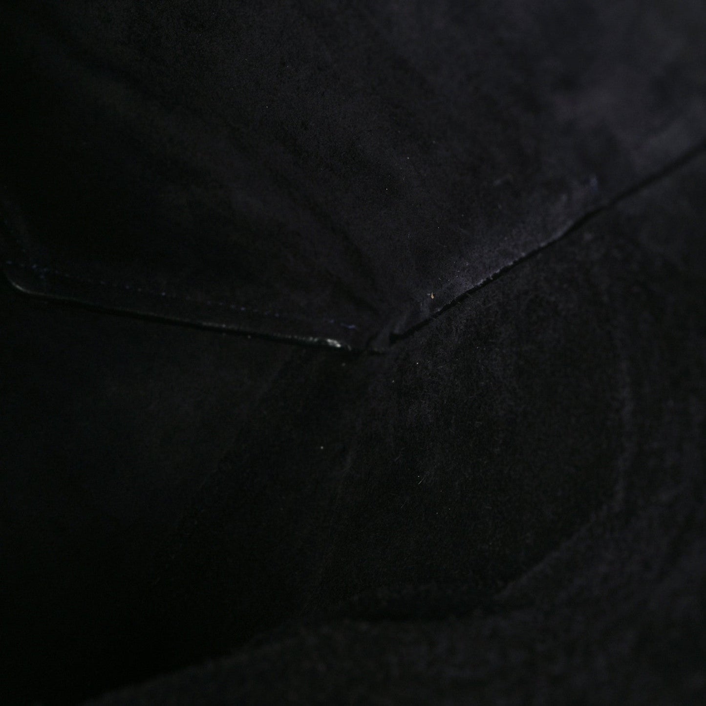 Soft Grained Calfskin Sangle Bucket Bag Navy Blue
