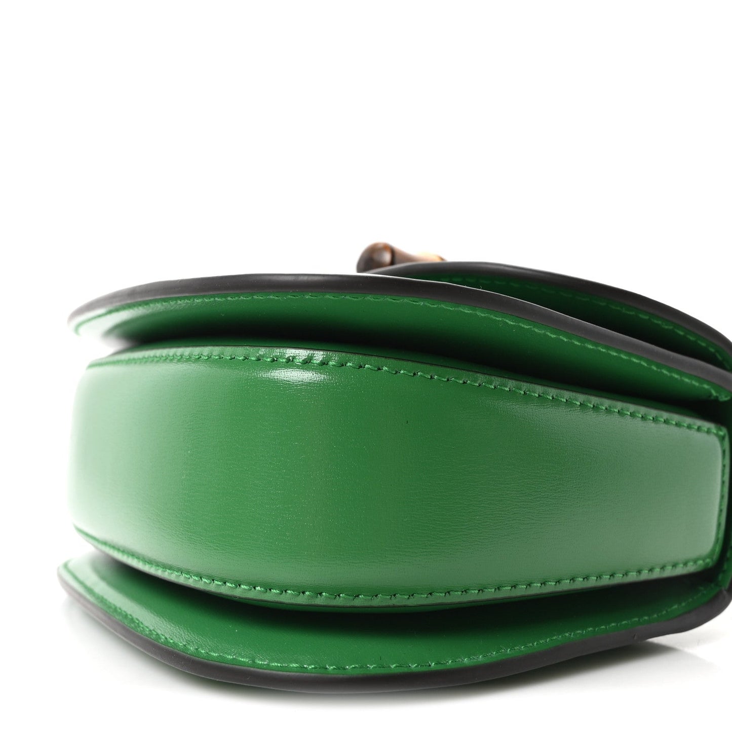 Boarded Dyana Lux Calfskin Mini Bamboo 1947 Top Handle Bag Spring Green