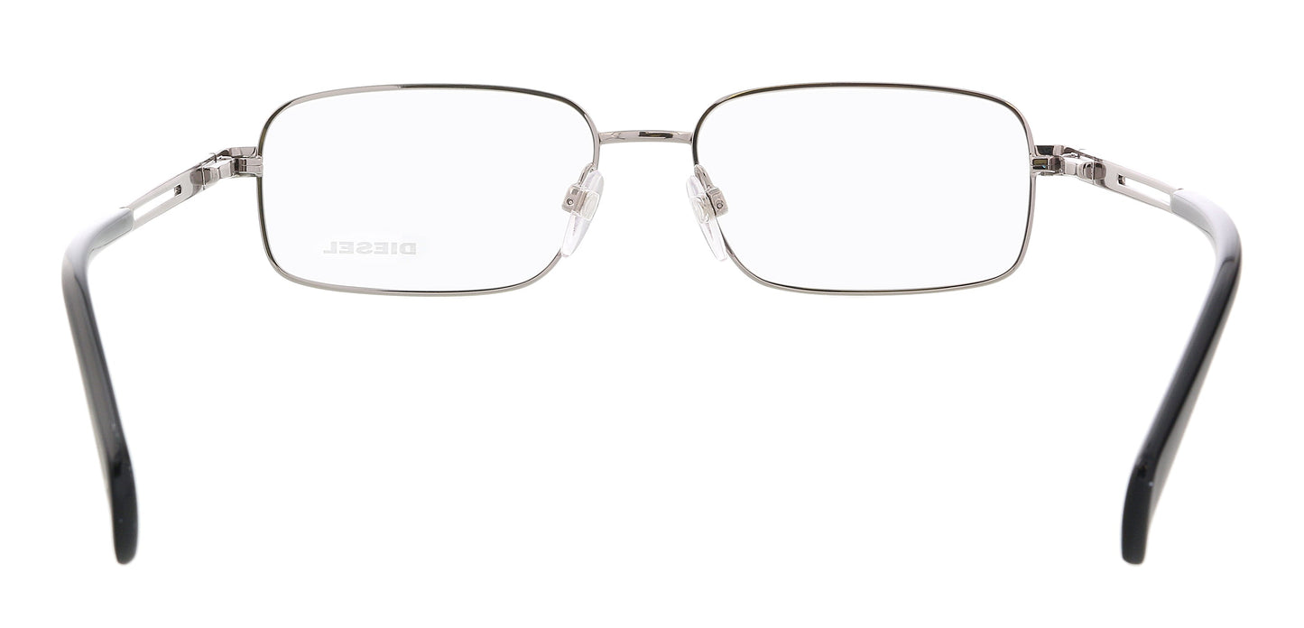 Diesel Shiny Palladium Rectanglular DL5109 Eyeglasses