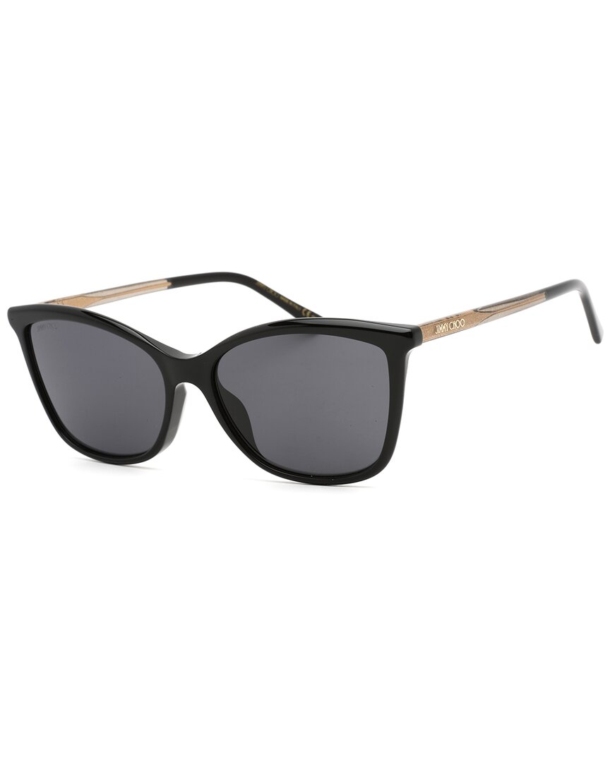 Jimmy Choo Women's Bag/S 56Mm Sunglasses, Black