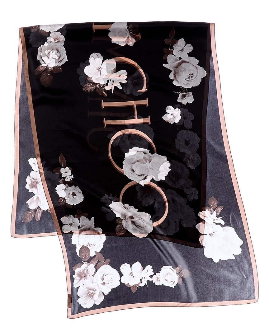 Jimmy Choo Logo Silk Scarf