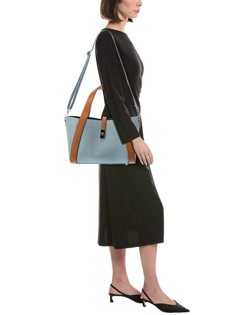 Italian Leather Cleo Leather Top Handle Bag