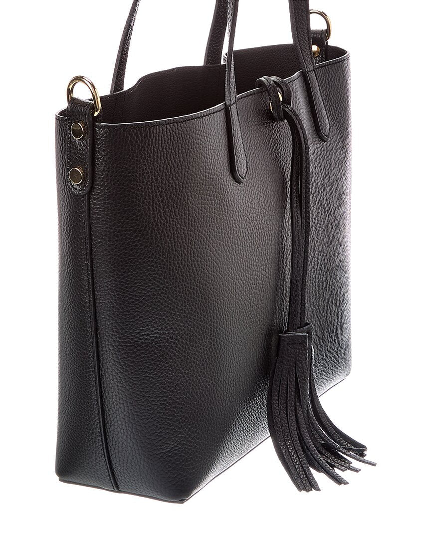 Italian Leather Romy Leather Top Handle Bag