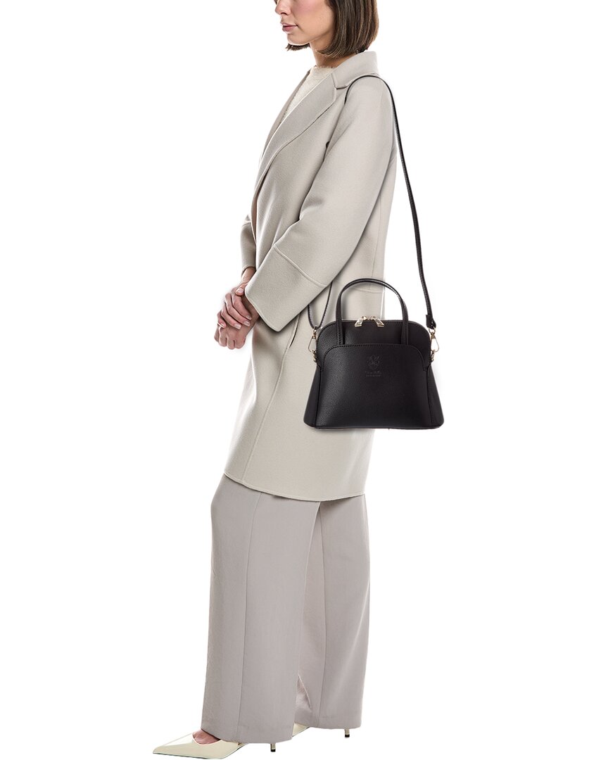 Italian Leather Serena Leather Top Handle Bag