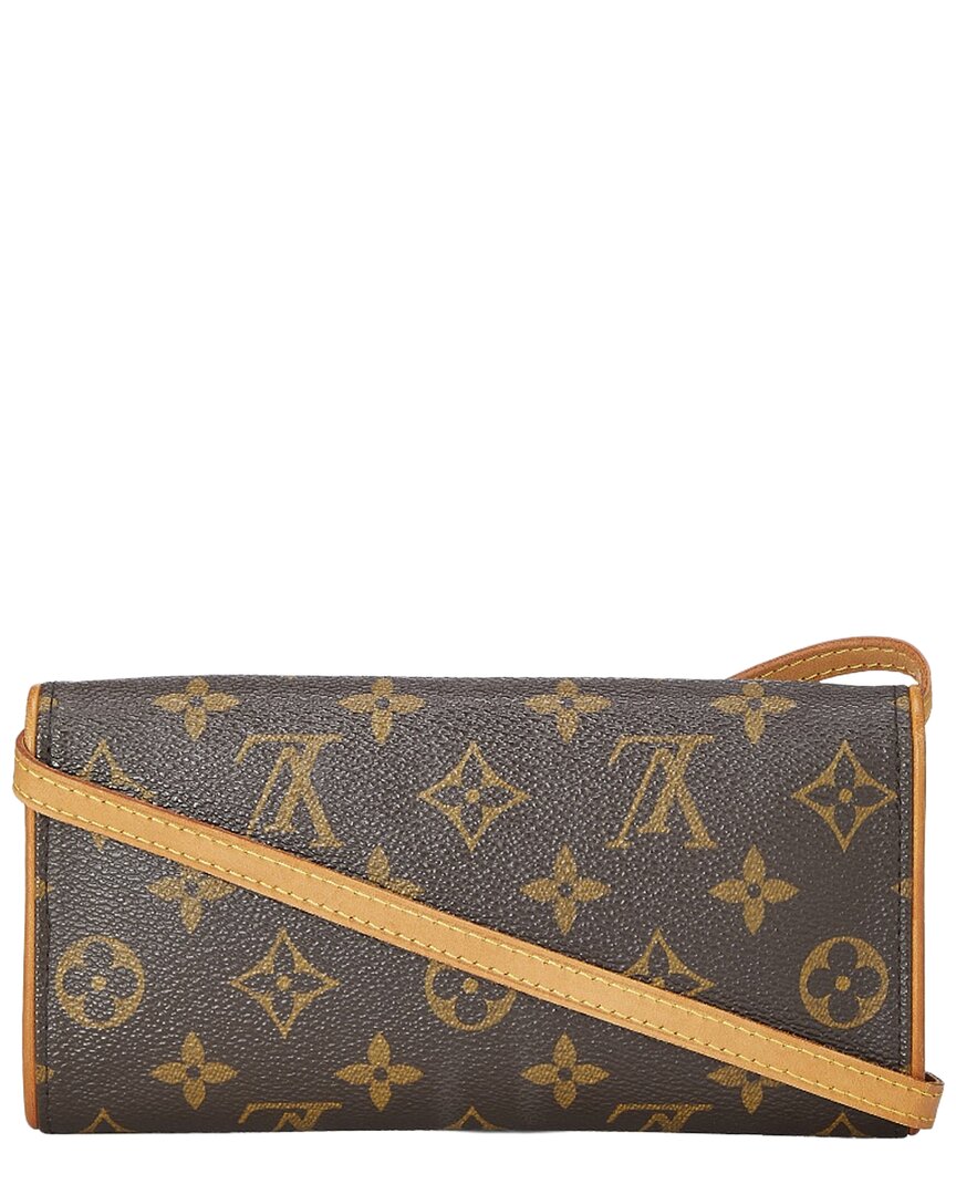 Louis Vuitton Brown Monogram Canvas Pochette Twin Pm ( )