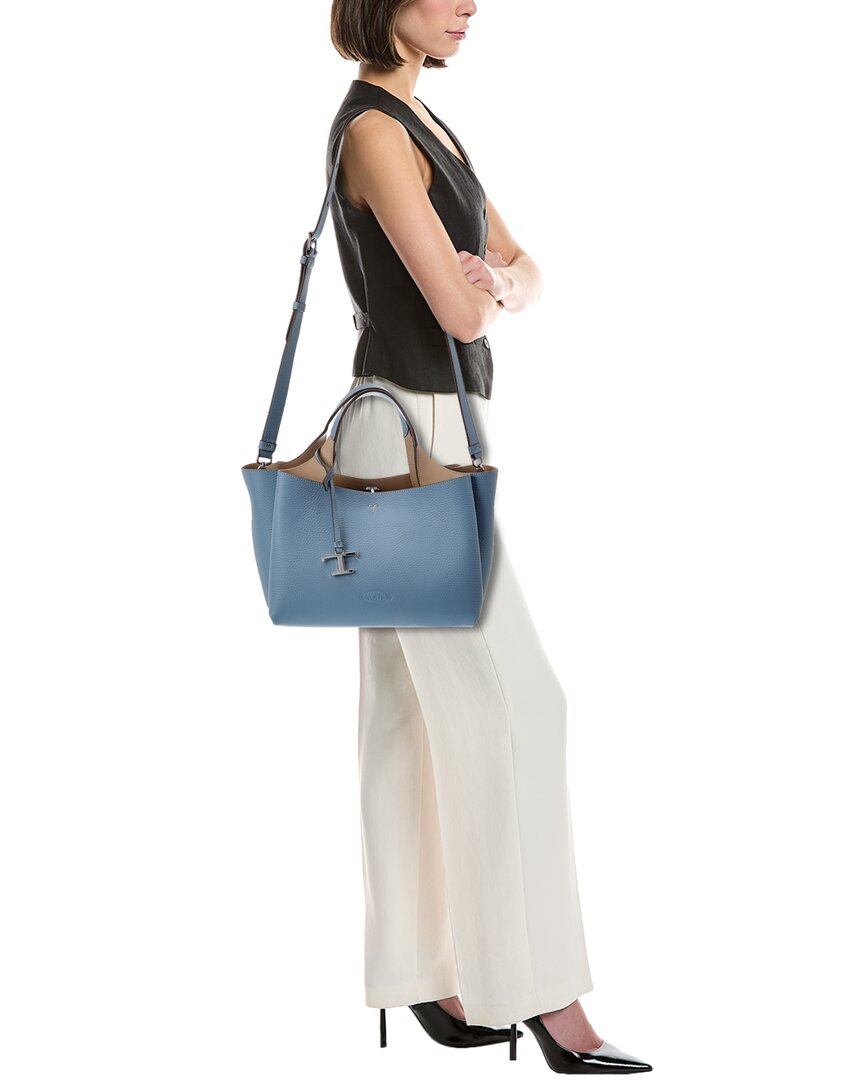 Tod's T Timeless Pendant Mini Leather Tote
