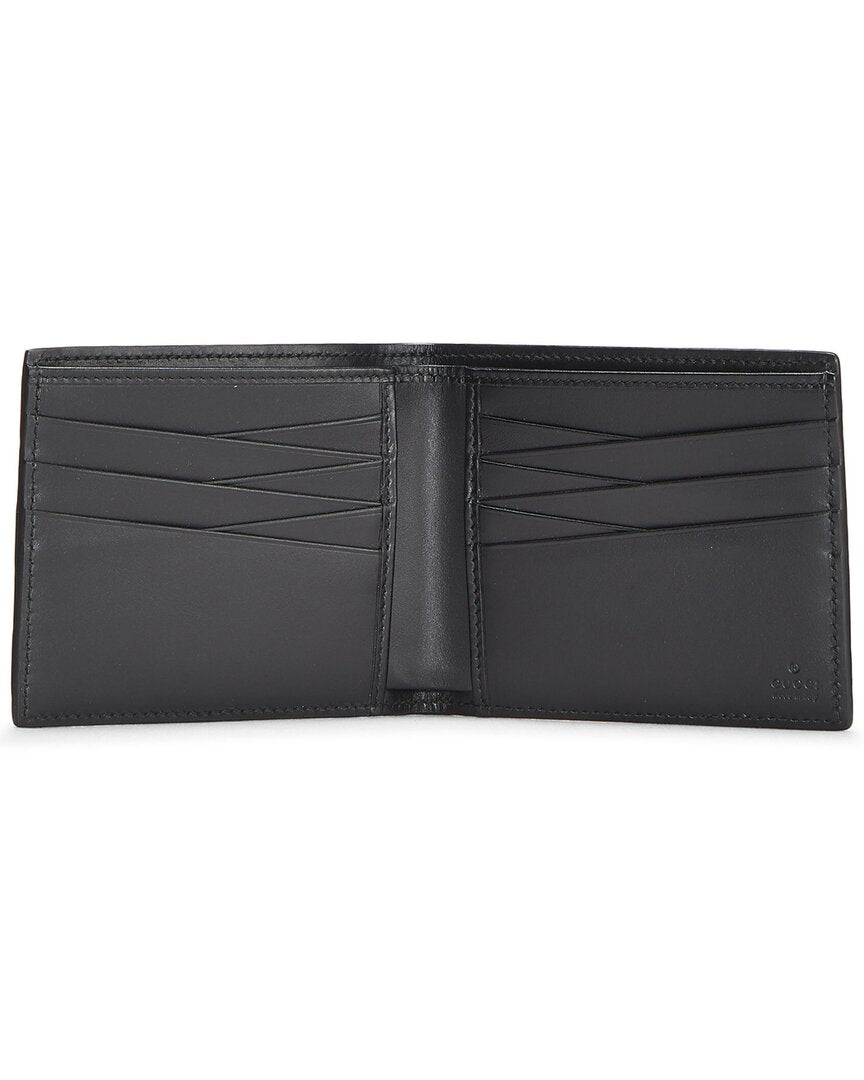 Gucci Black Guccissima Leather Guccissima Bi-Fold Wallet ( )
