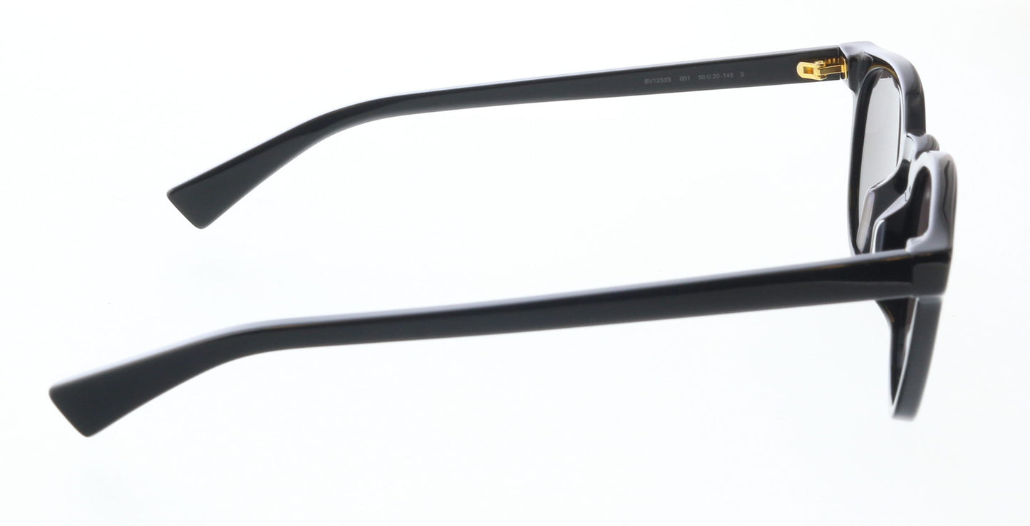 Bottega Veneta BV1253S-001 Black Round Sunglasses Gold