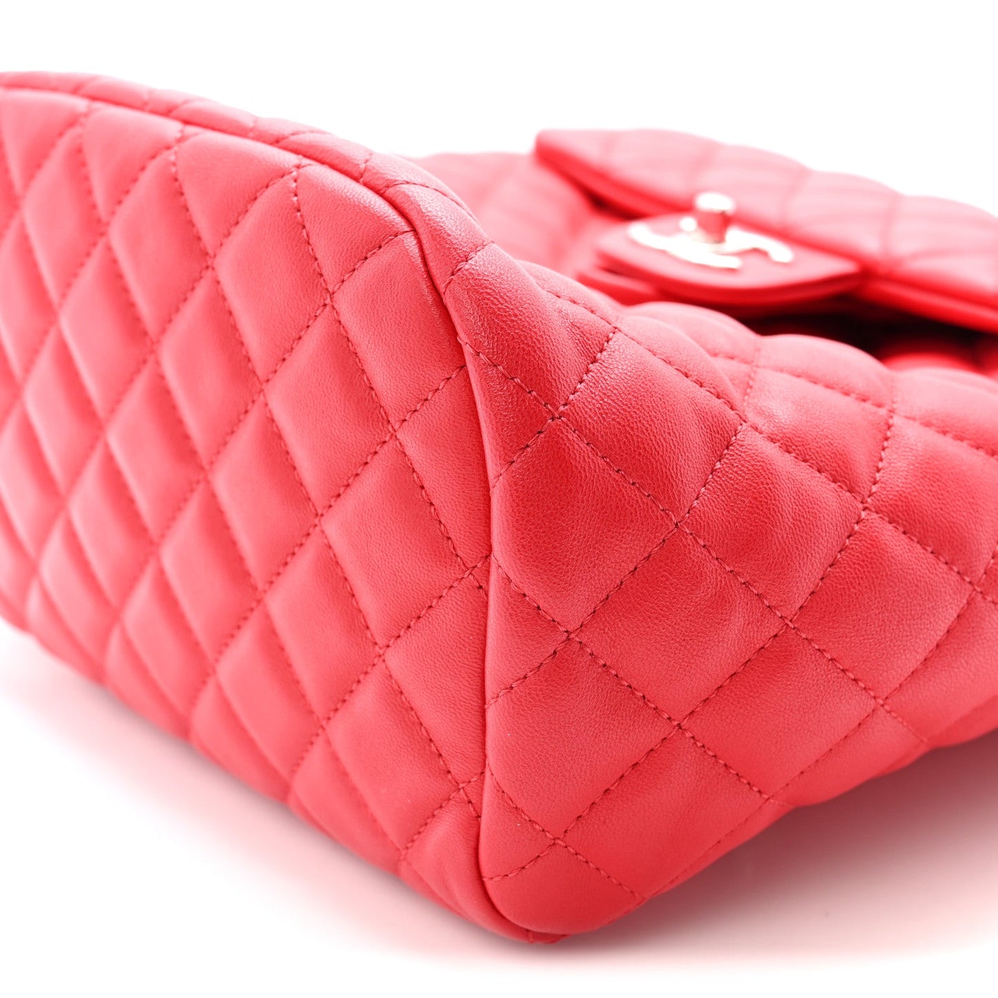 Lambskin Quilted Small Urban Spirit Backpack Red