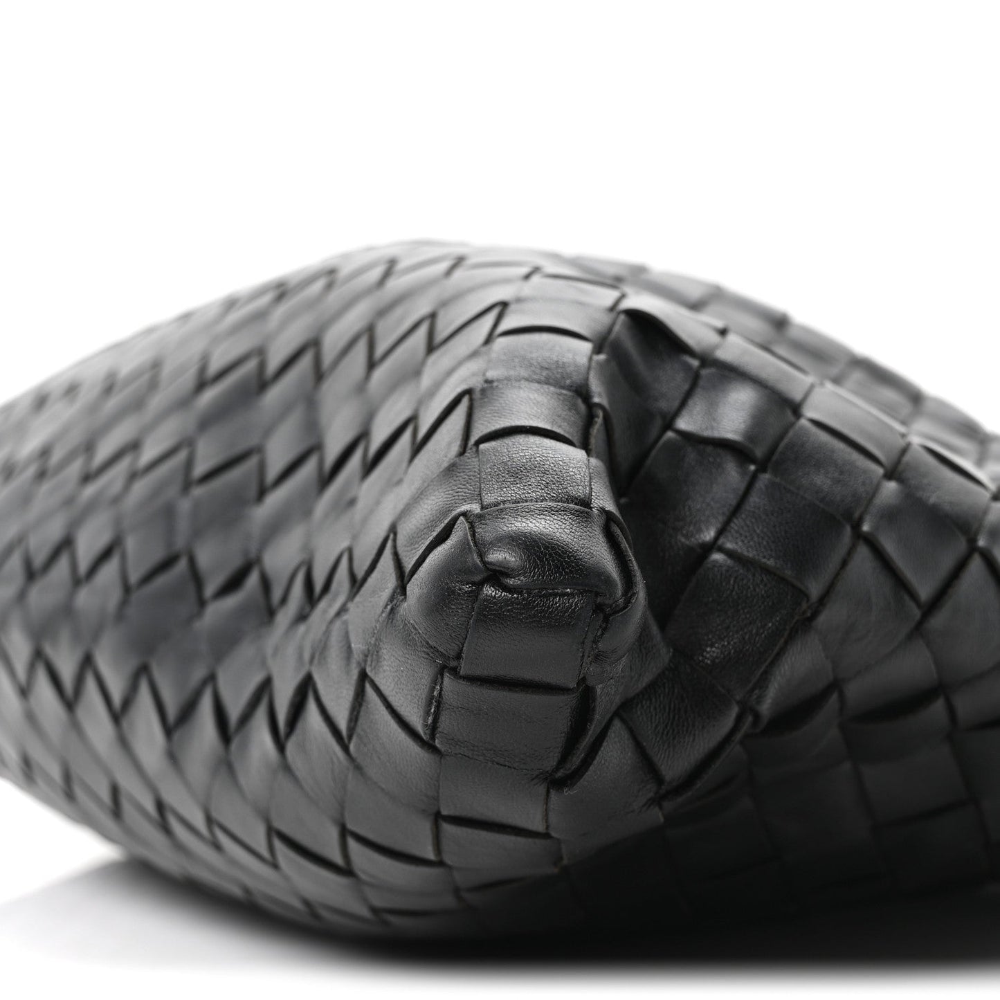Calfskin Intrecciato Small Hop Black