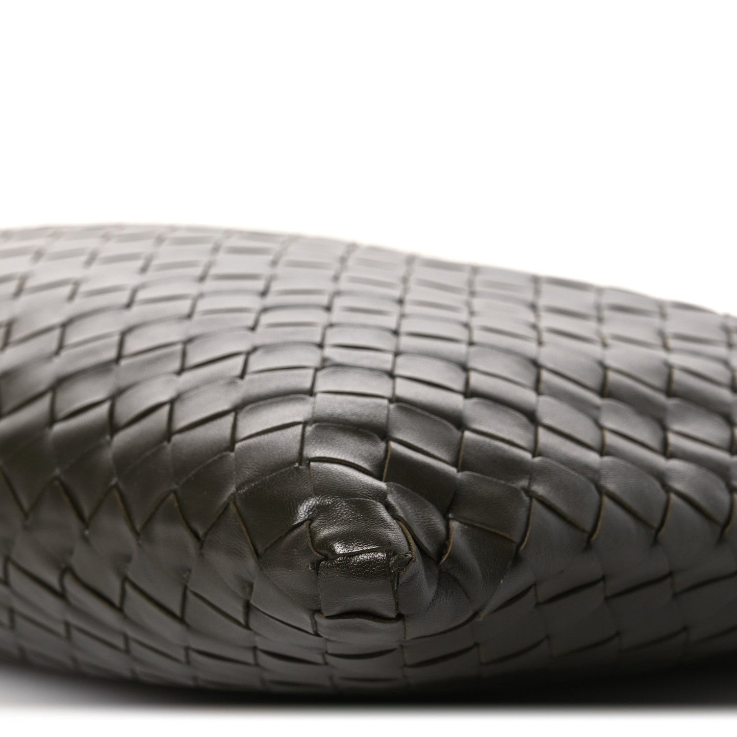 Calfskin Intrecciato Small Hop Kaki