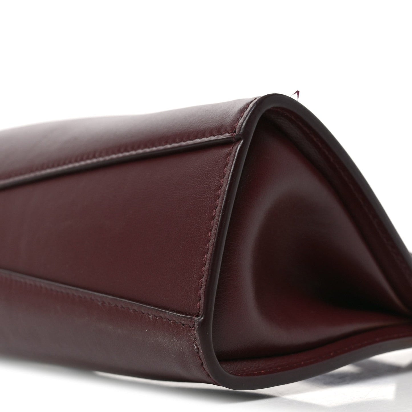 Calfskin Le Click East West Bag Rouge Grenat