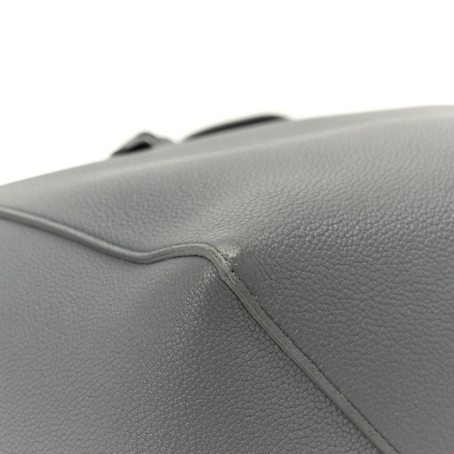 Soft Grained Calfskin Small Belt Cabas Phantom Grey