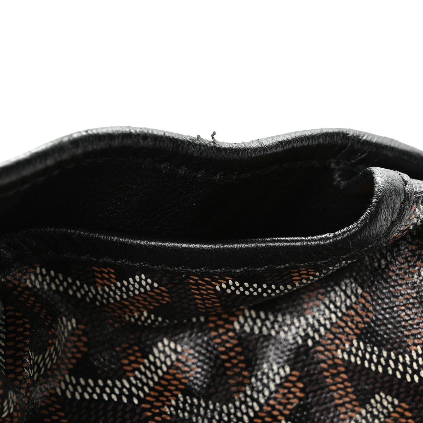 Goyardine Saint Leger Soft Briefcase Backpack Black