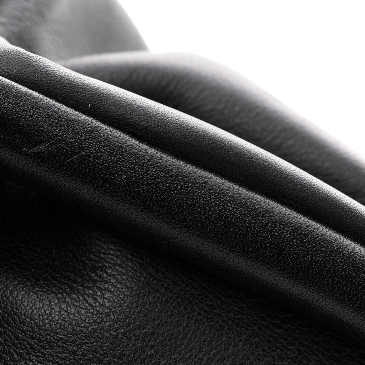 Smooth Butter Calf The Pouch Oversized Clutch Black