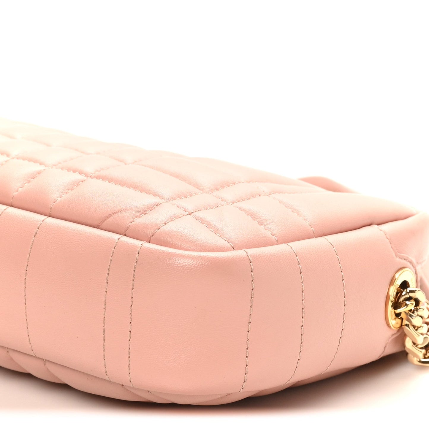 Calfskin Quilted Small Lola Camera Bag Dusty Pink