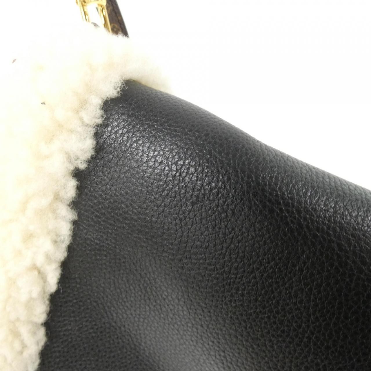 Louis Vuitton Mansion Mouton Teddy Calf Silk Shearling Shoulder Bag