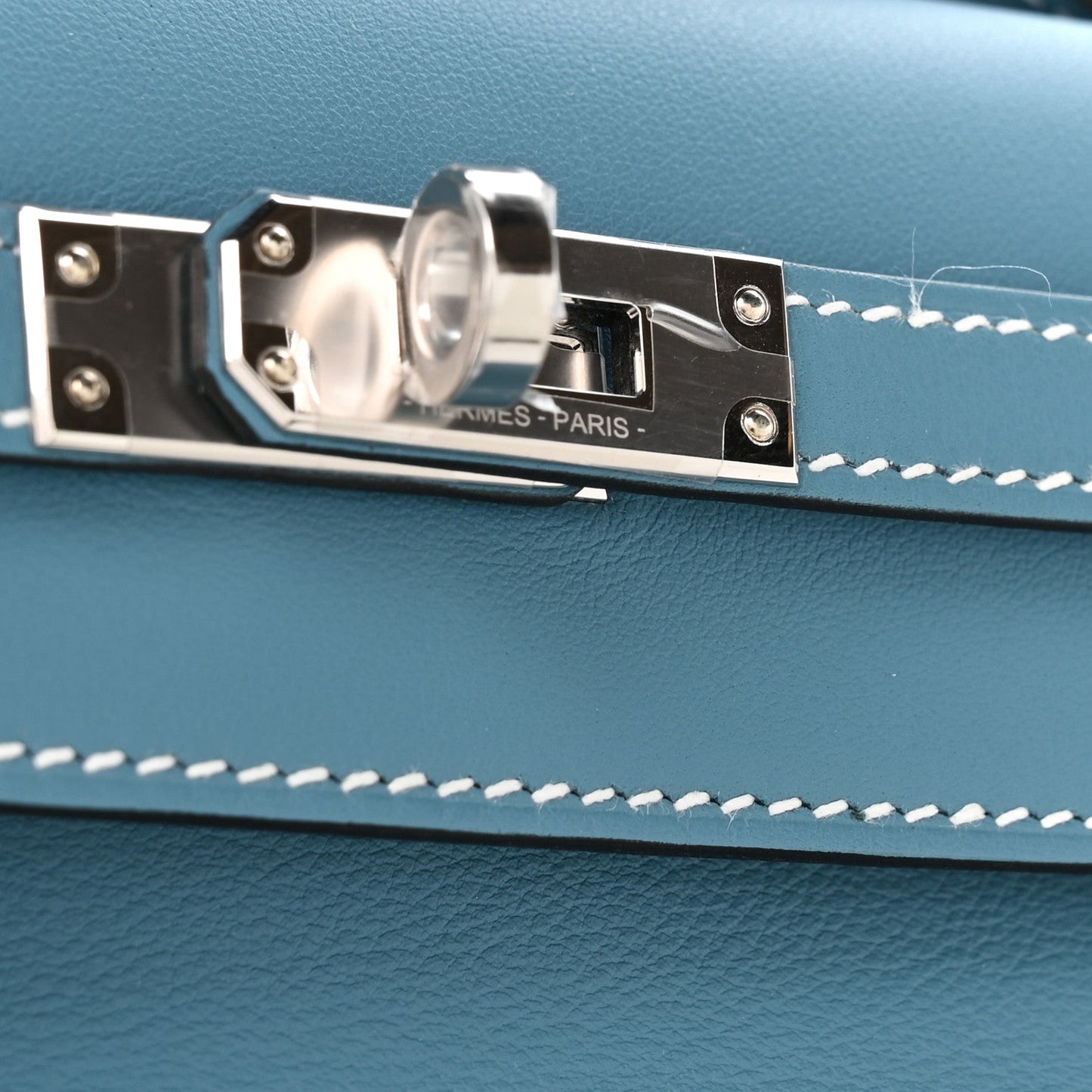Swift Kelly Pochette Clutch Blue Jean