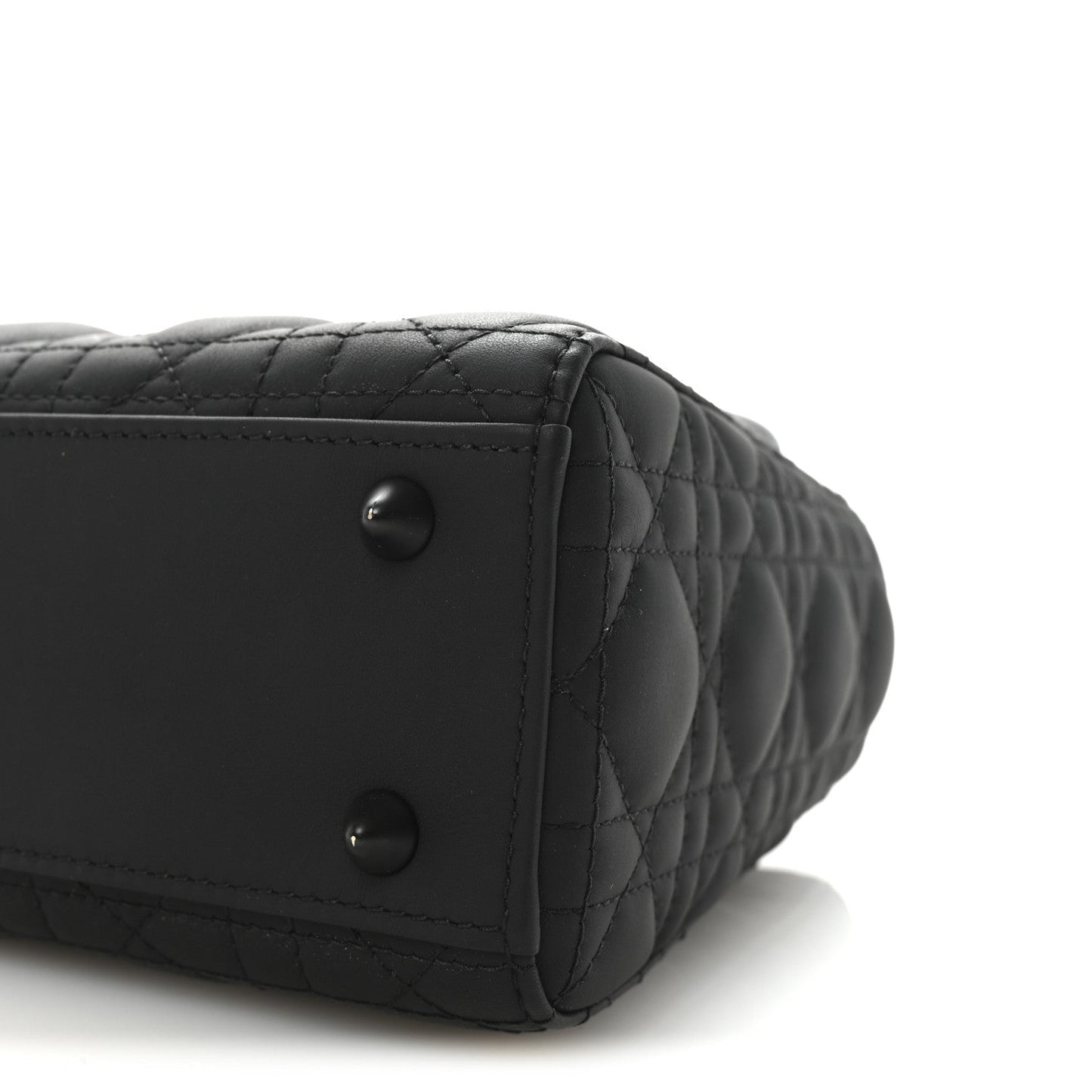 Ultra Matte Calfskin Cannage Small My ABCDior Lady Dior Black