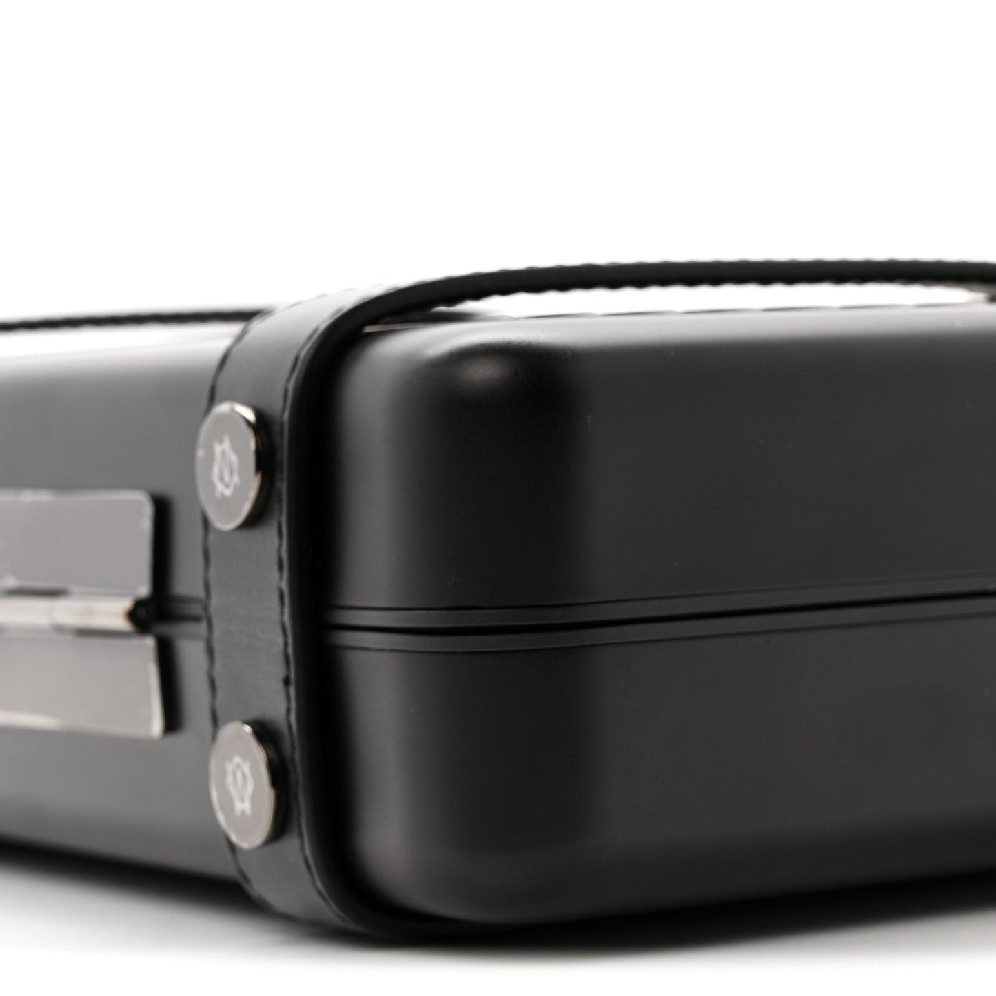 Matte Aluminum Personal Cross-Body Bag Black