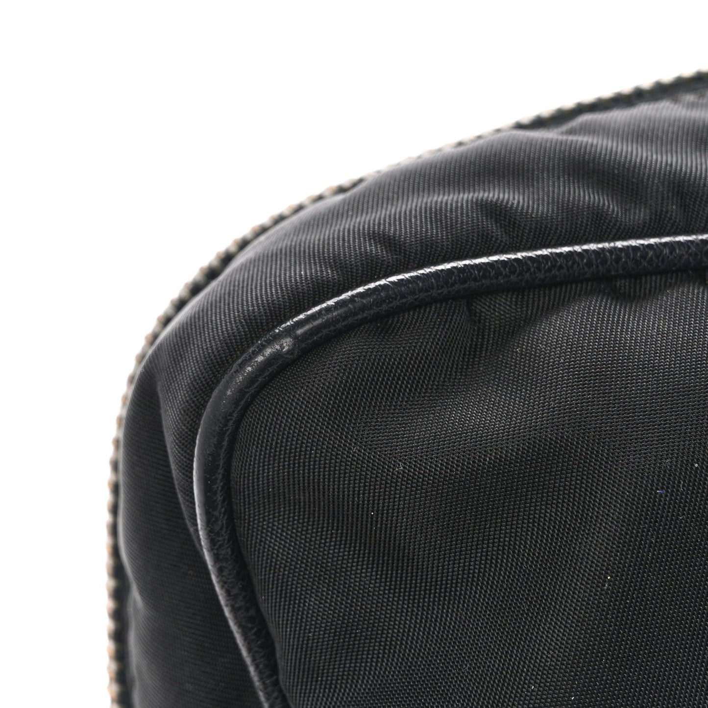 Nylon Saffiano Small Top Handle Bag Black