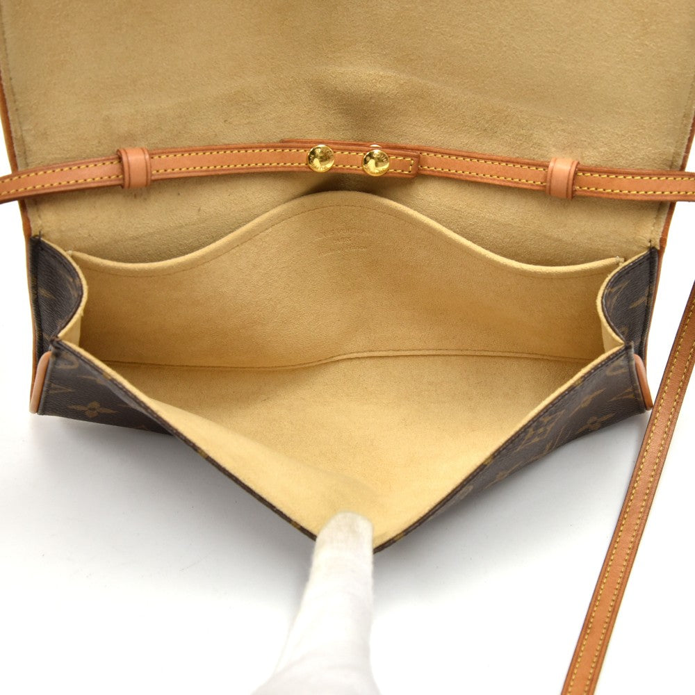Louis Vuitto Pochette Twin GM Monogram Canvas Shoulder Bag