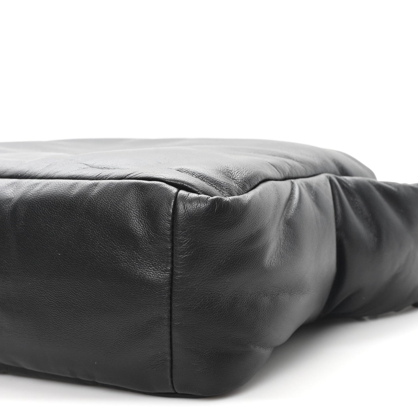 Lambskin Small Ryan Puffer Bag Black