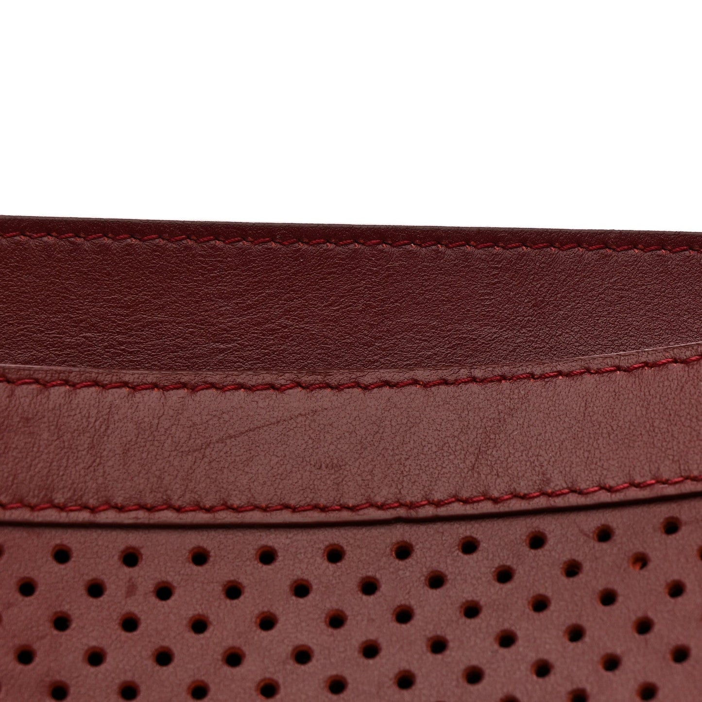 Lambskin Perforated Tiny PS1 Satchel Burgundy