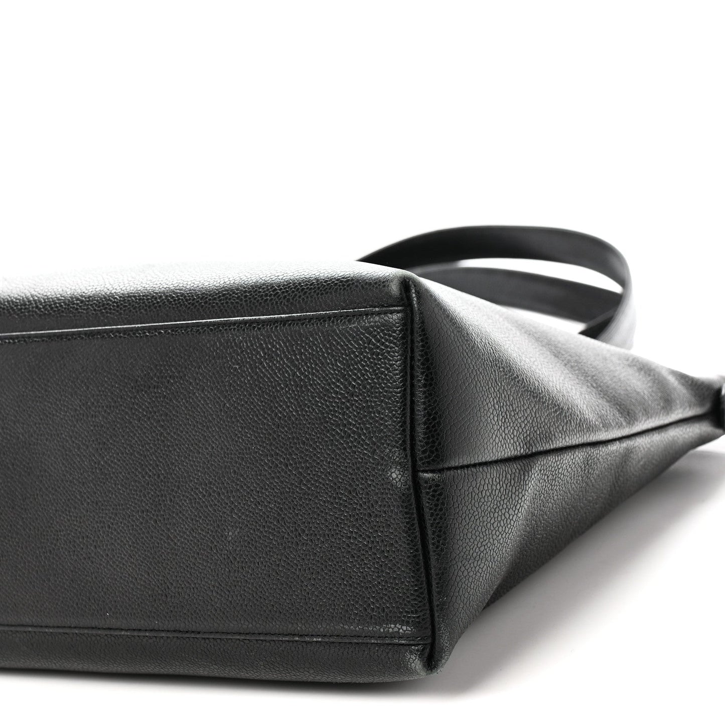Caviar Large CC Shoulder Bag Black