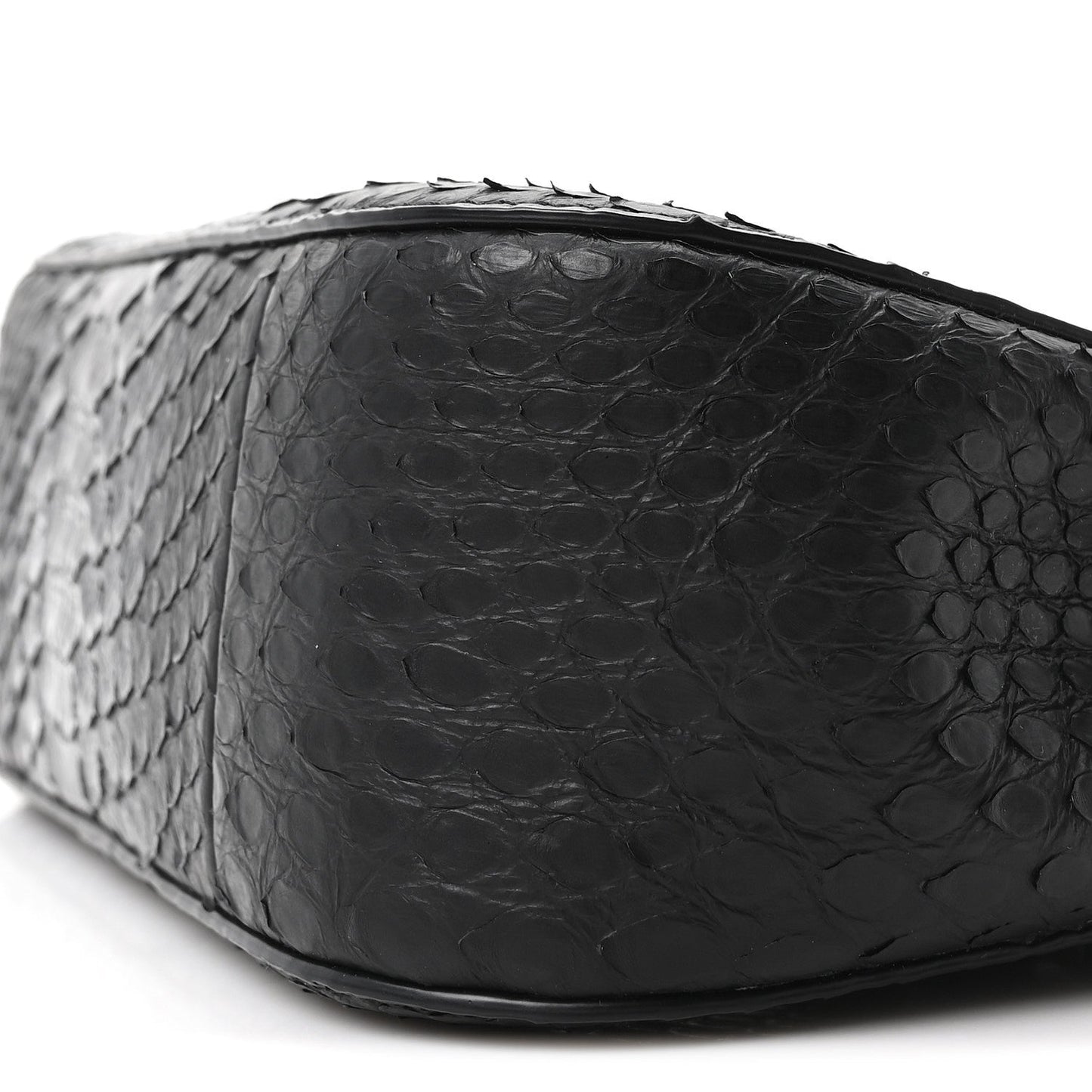 Snakeskin Crystal Mini T Bar Top Handle Black