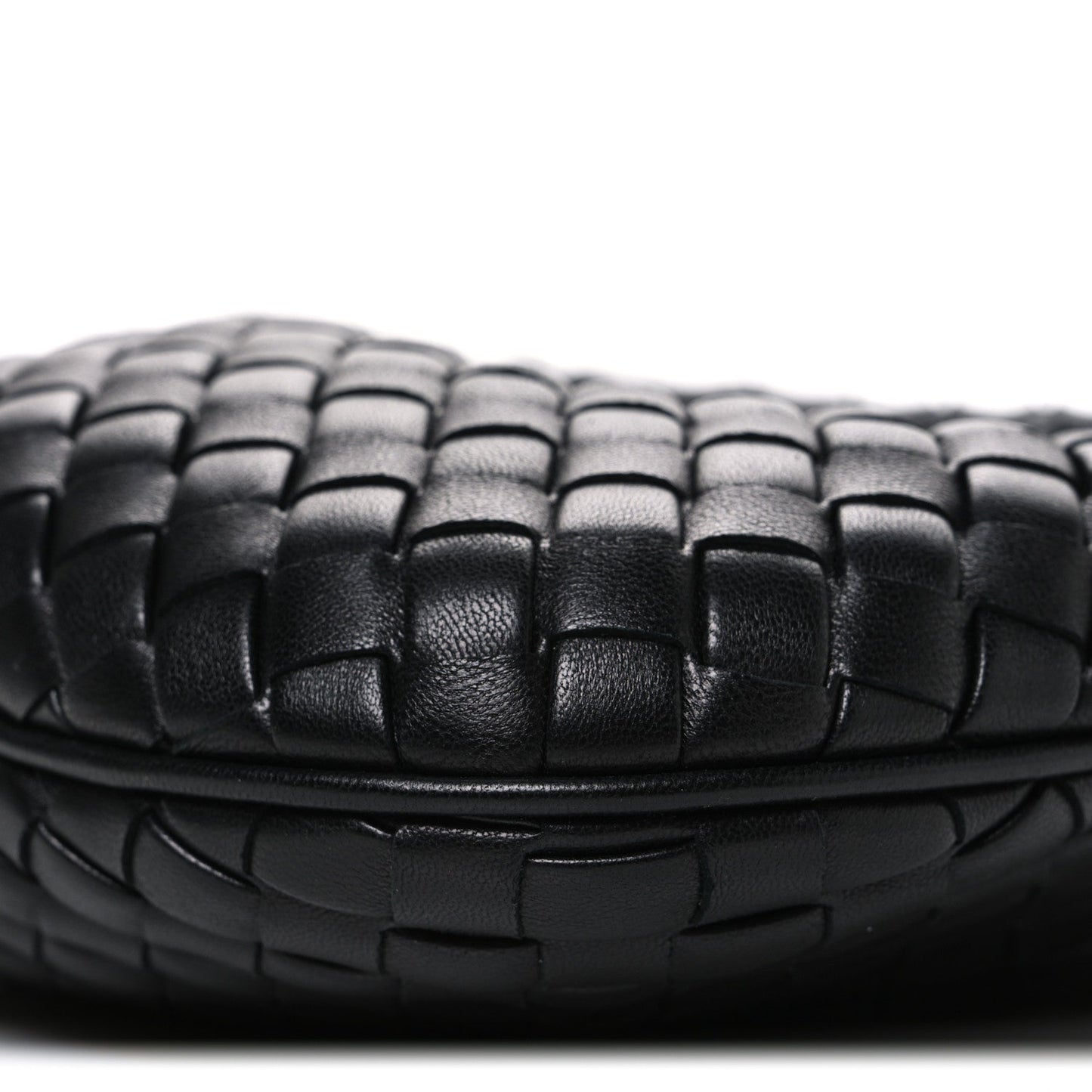 Nappa Intrecciato Baby Veneta Hobo Black