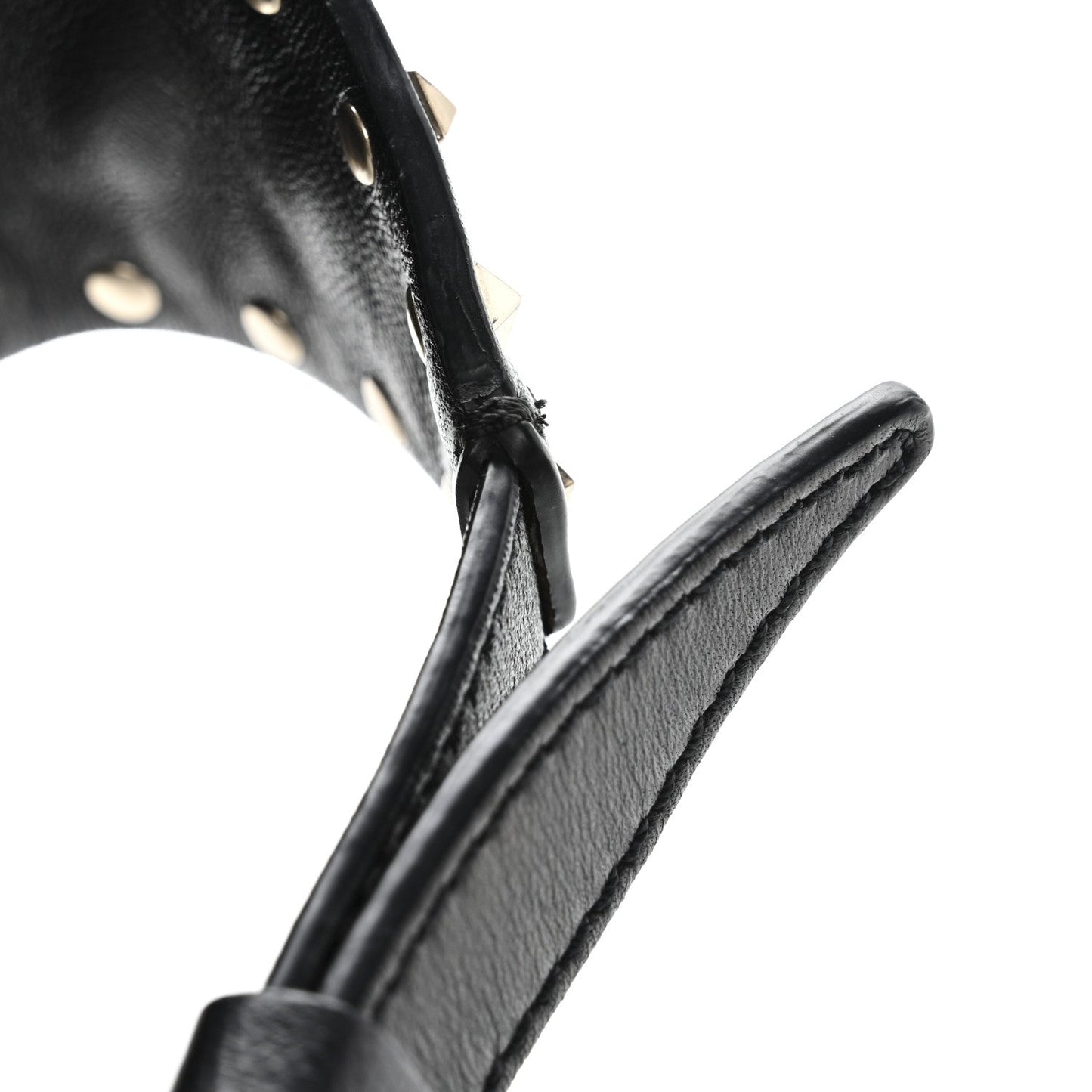 Nappa Rockstud Spike Belt Bag 85 Black