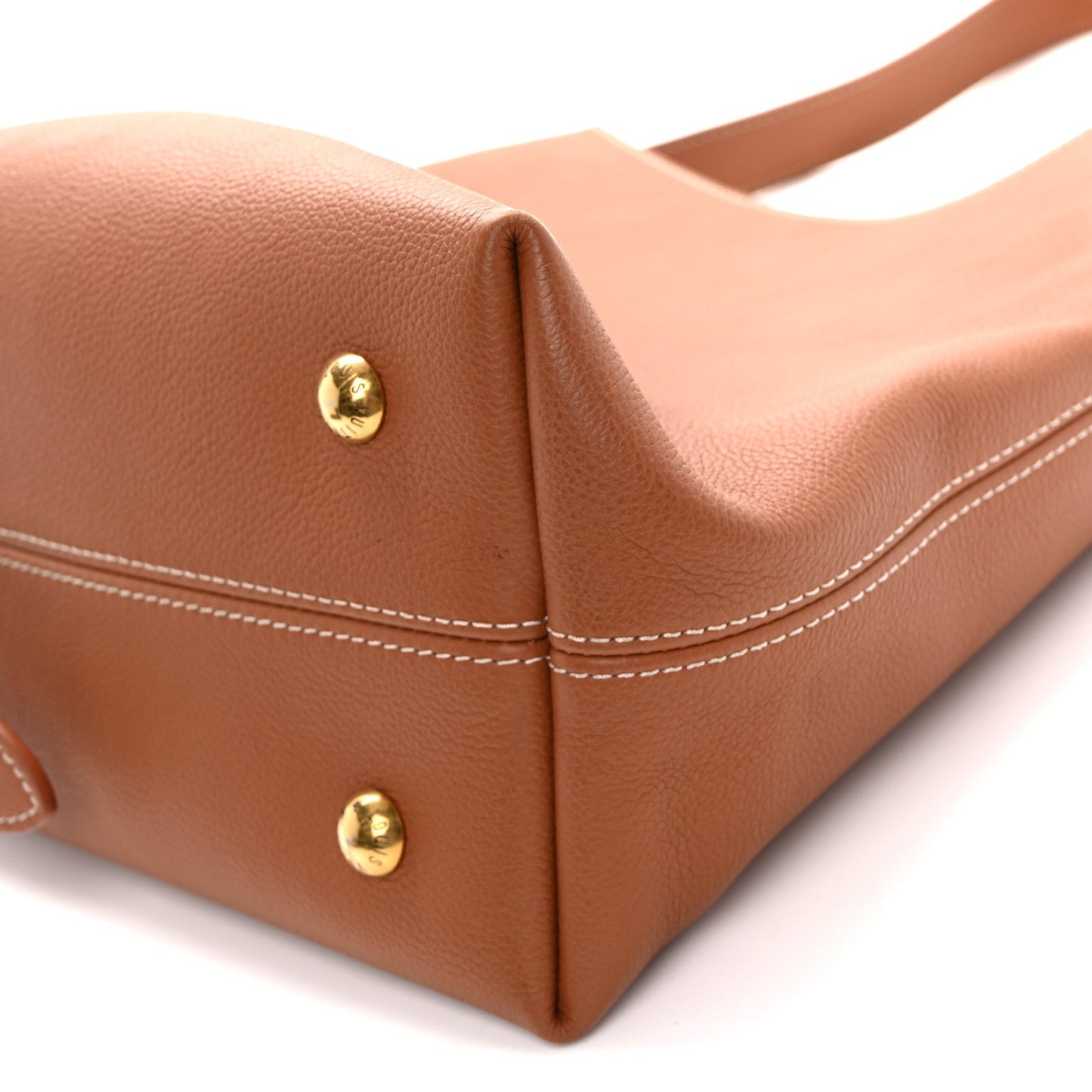 Grained Calfskin Low Key Hobo PM Cognac