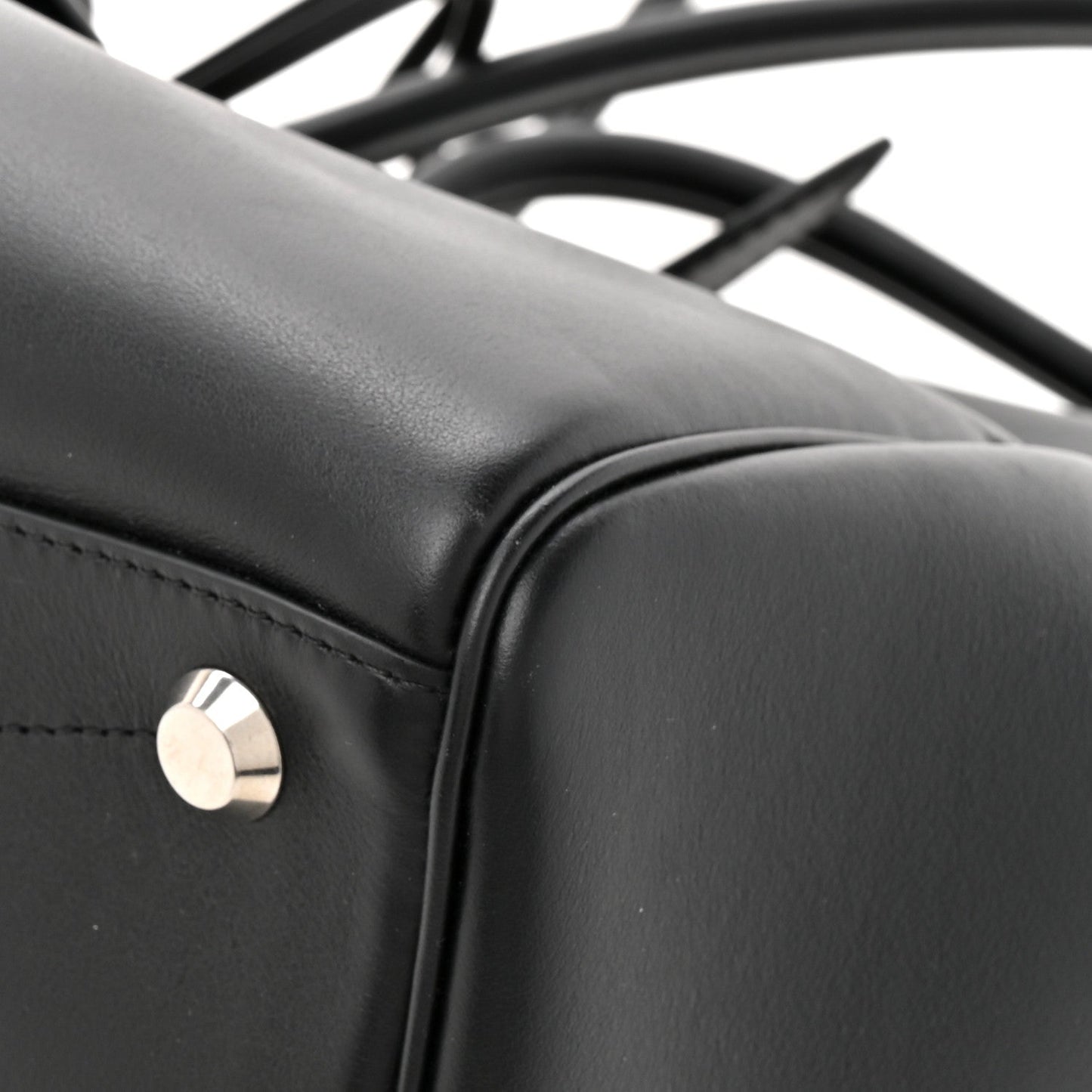 Smooth Calfskin Medium Bel Air Carry All Bag Black