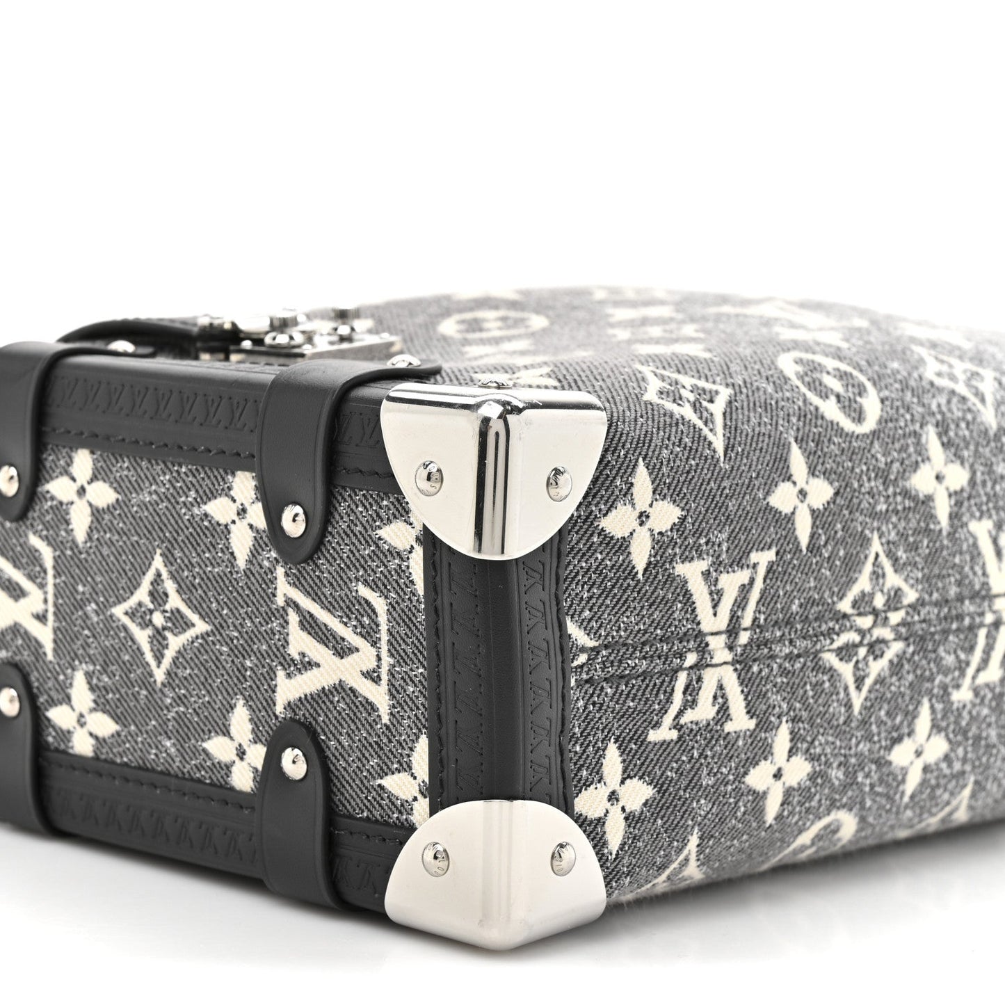 Monogram Jacquard Denim Side Trunk Grey