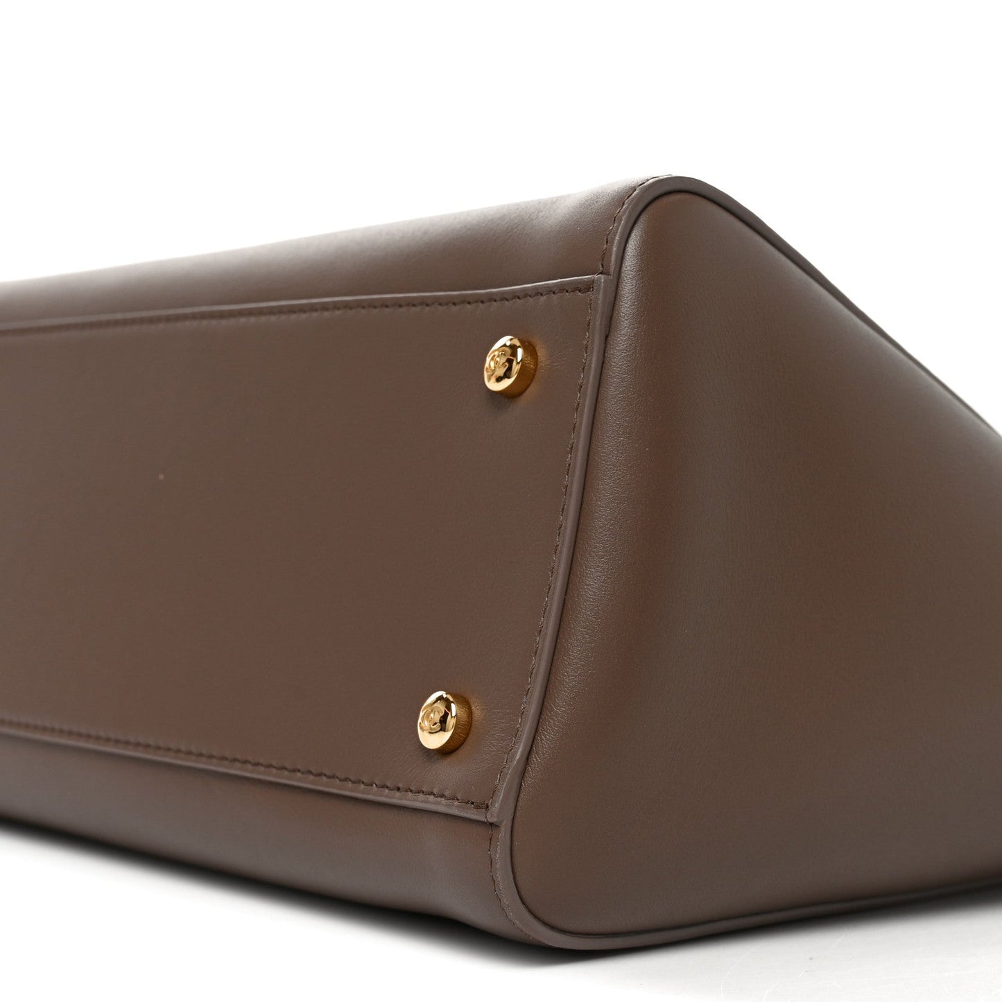 Calfskin Archetype Small Shopping Tote Brown