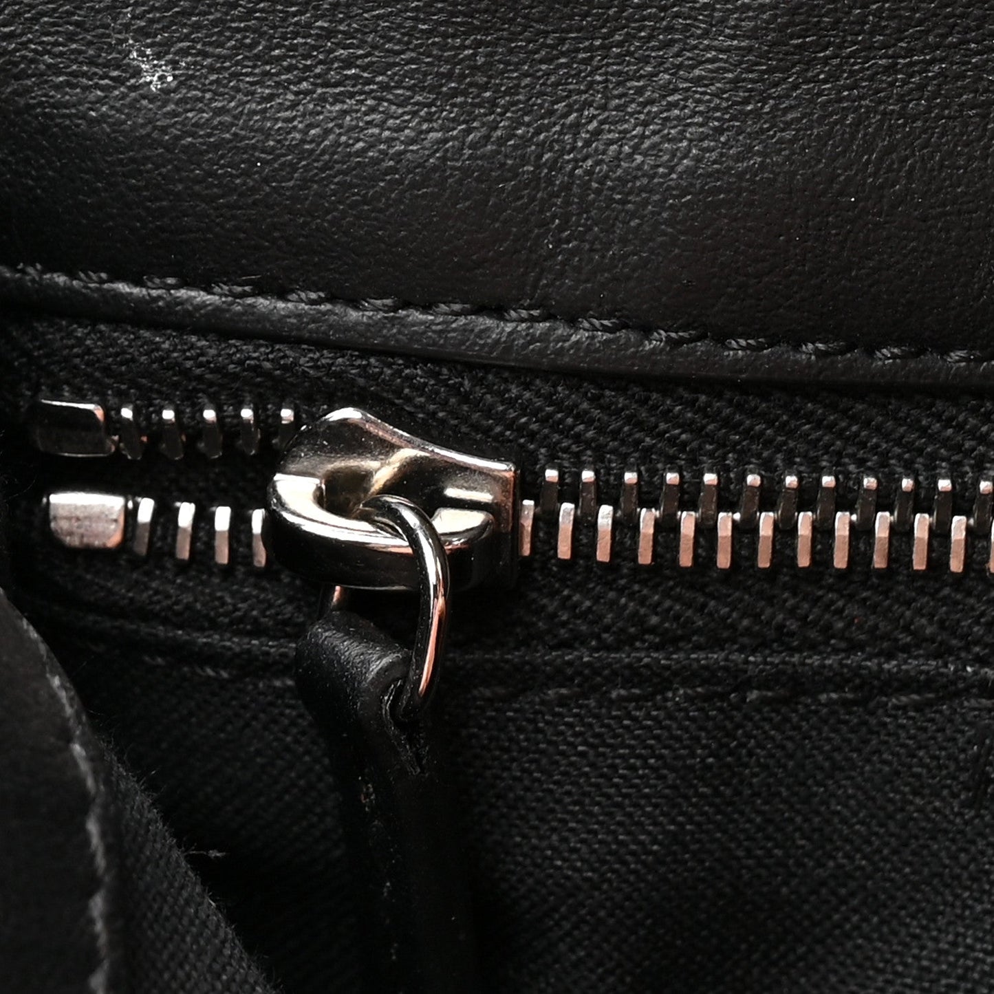 Recycled Nylon Vitello Grace Light Pequin Baguette Belt Pouch Black