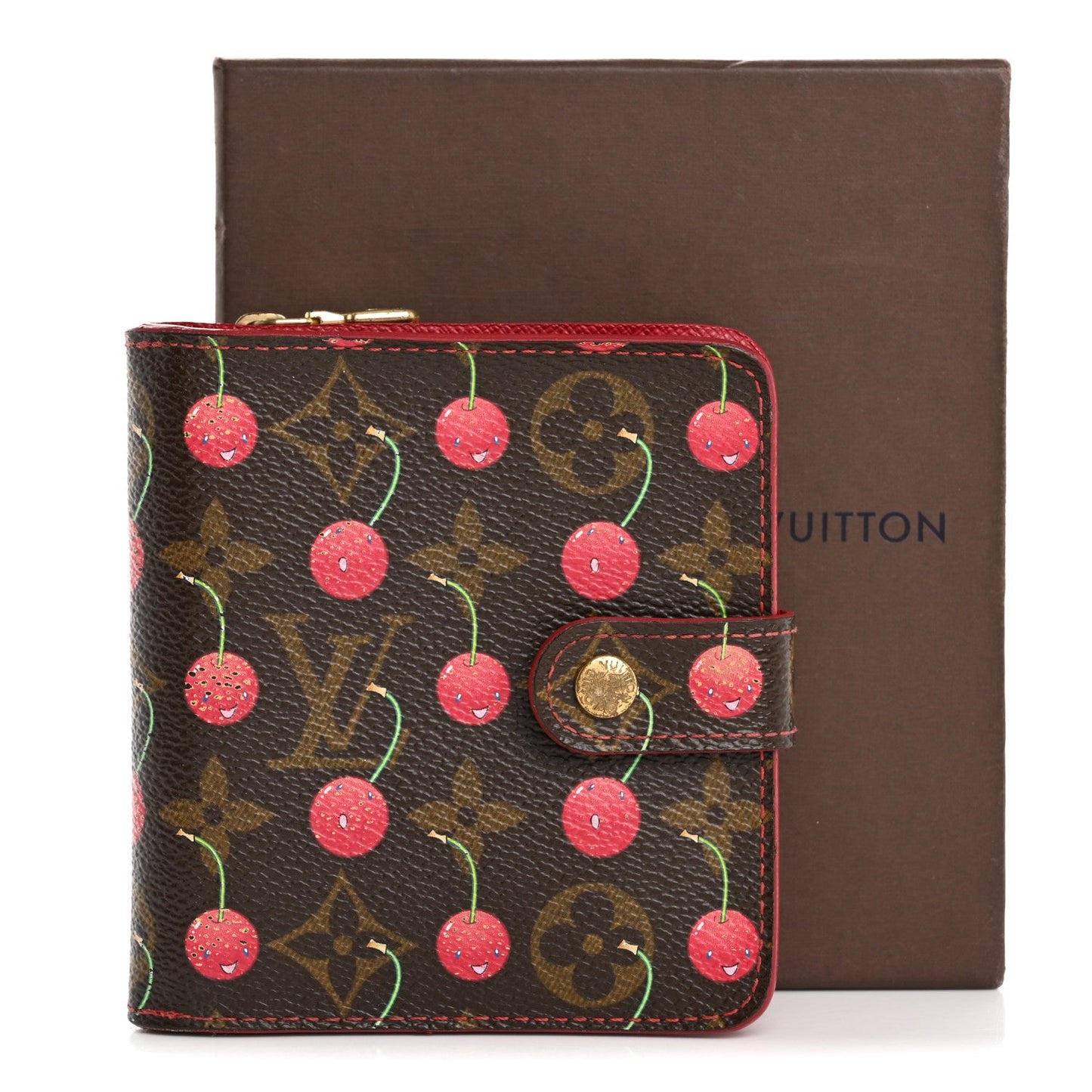 Monogram Cerises Compact Zippe Wallet