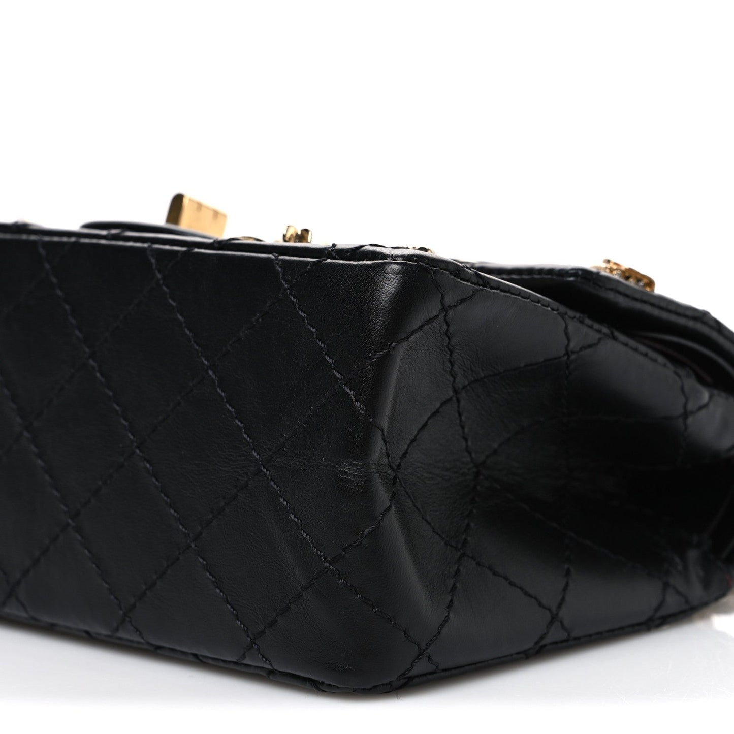 Aged Calfskin Lucky Charms 2.55 Reissue 224 Flap Black