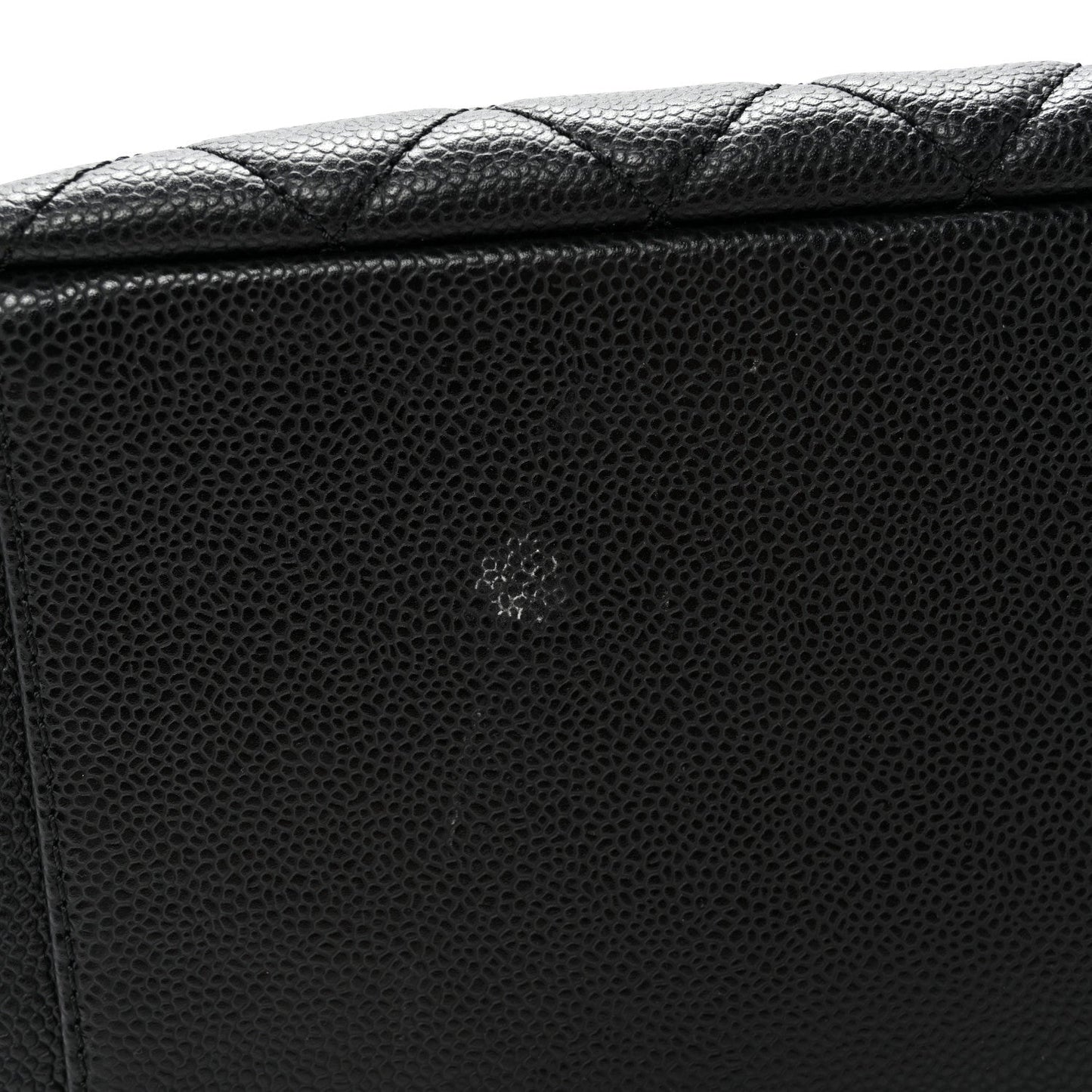 Caviar Quilted Grand Shopping Tote GST Black