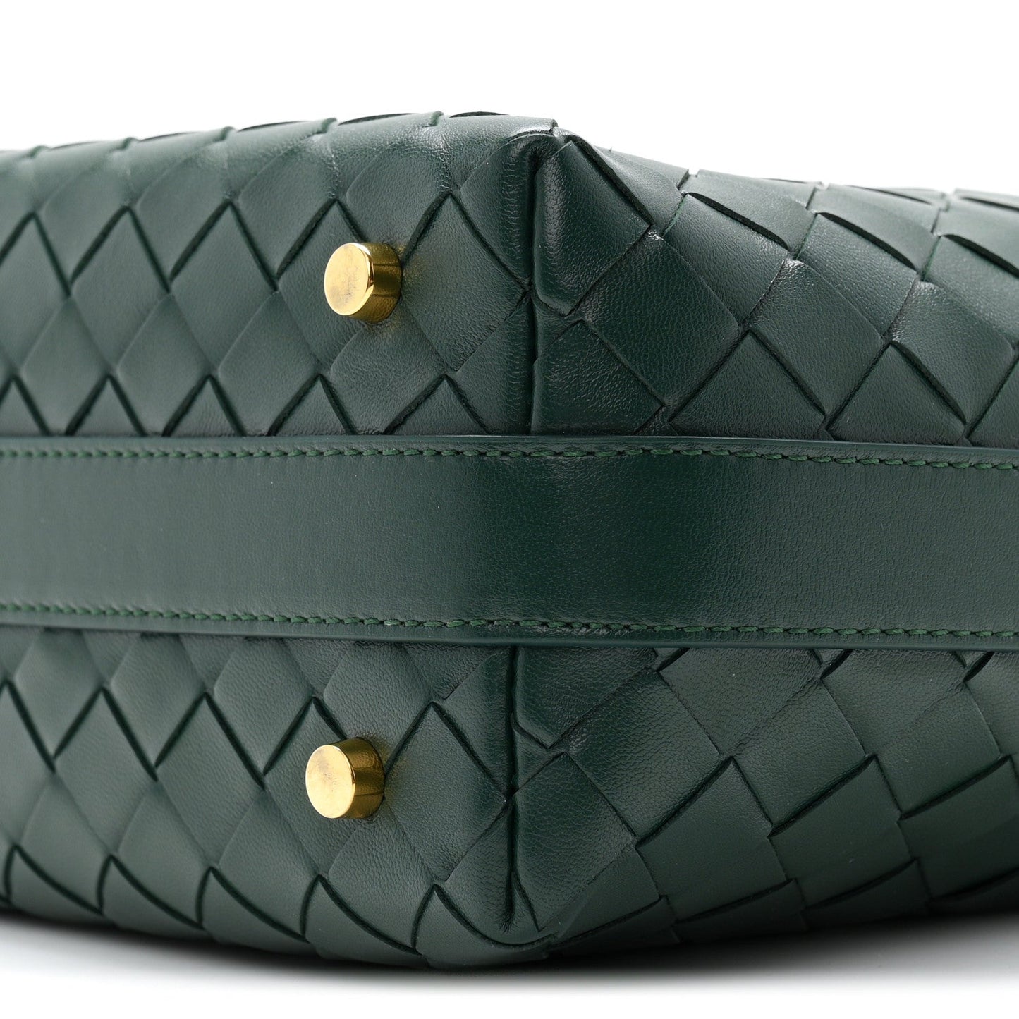 Calfskin Intrecciato Mini Wallace Emerald Green