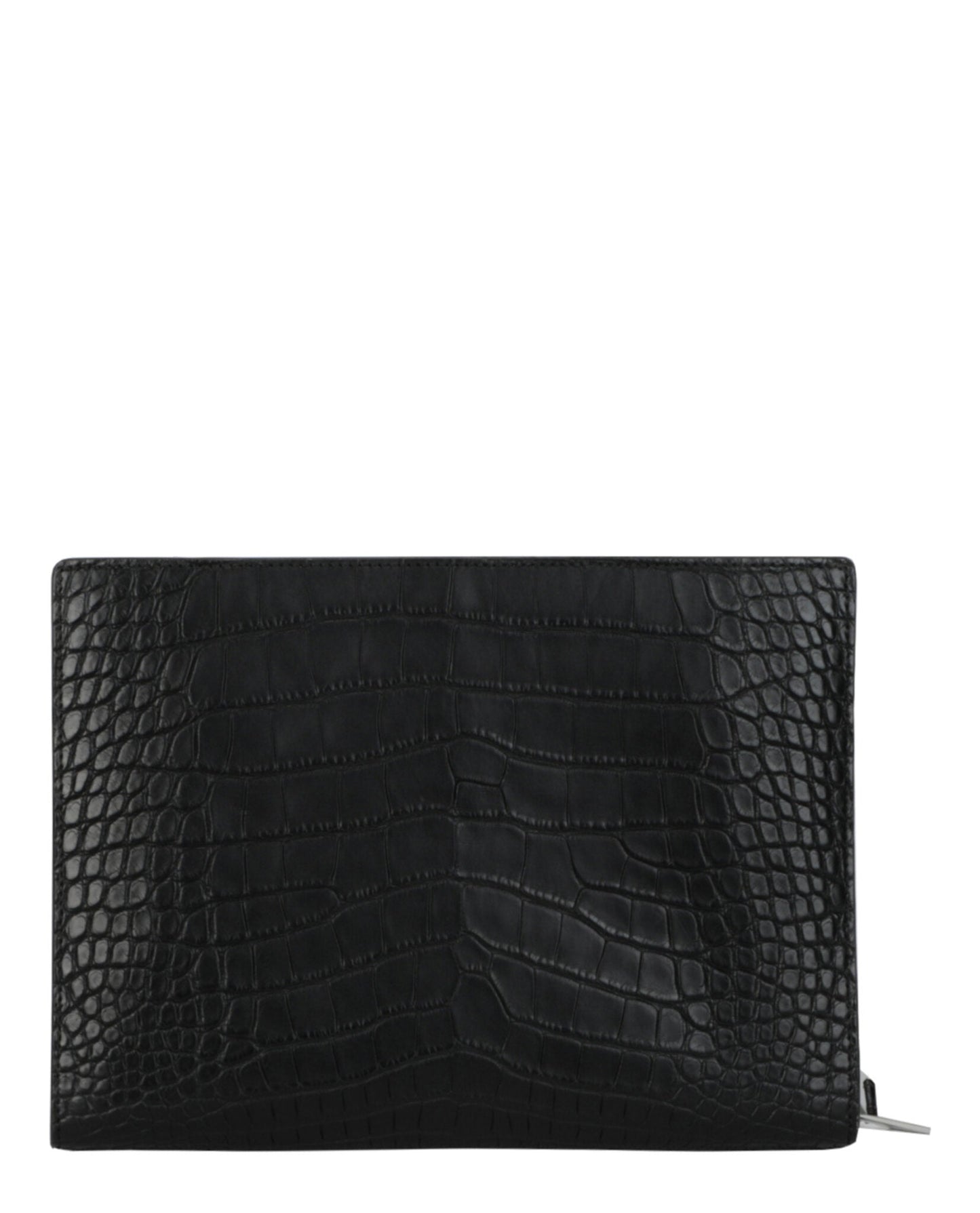 Bottega Veneta Mens Alligator Leather Clutch