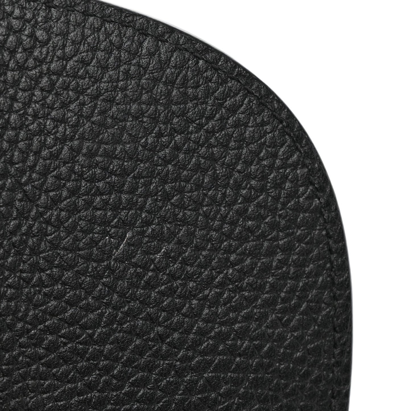 Pebbled Calfskin Medium Soho Flap Crossbody Black