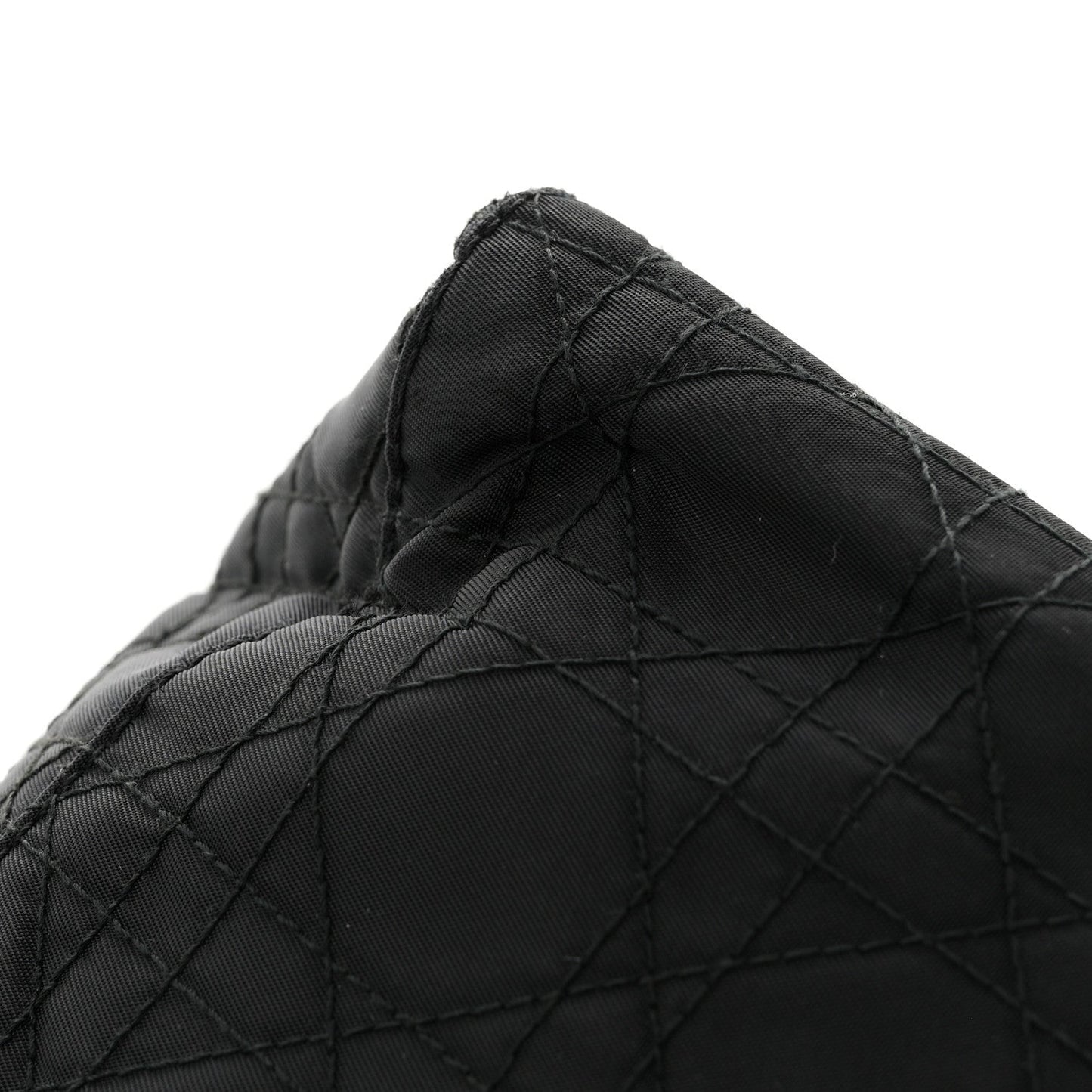 Nylon Cannage Medium Lady Dior Black