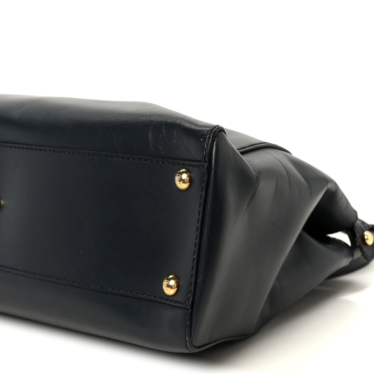 Vitello Morgan Shiny Nappa Medium Peekaboo Iconic Satchel Lavagna Lago